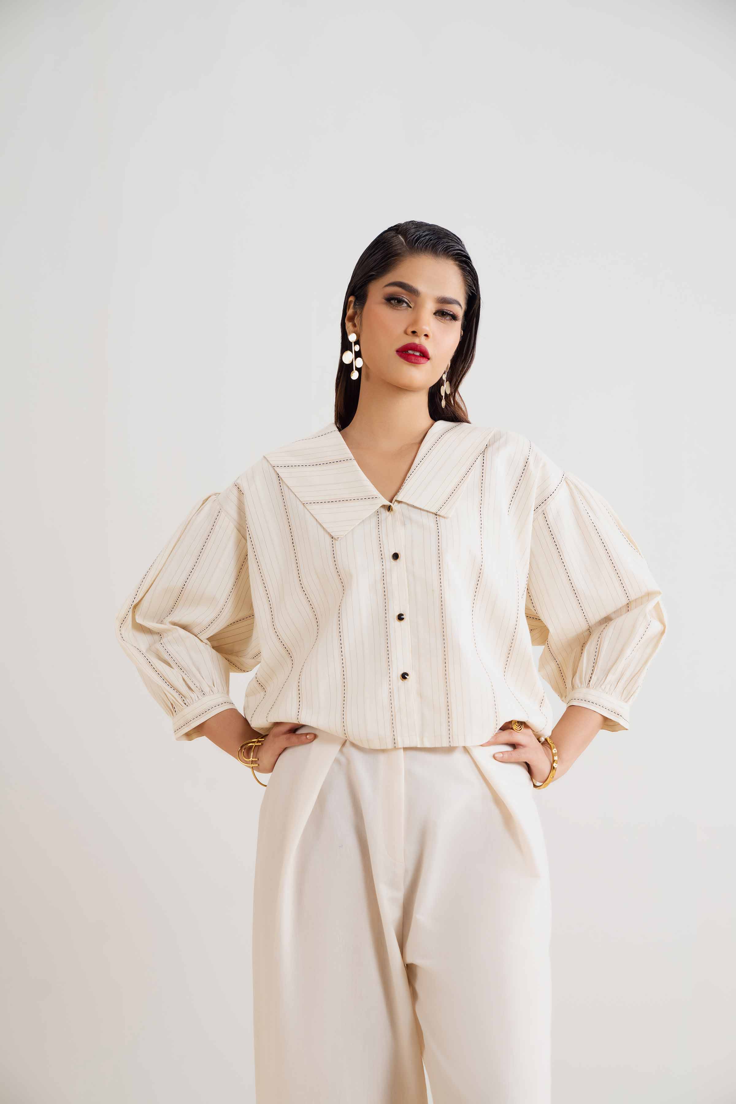2 Piece - Embroidered Suit - PCS25-12 - Image 5