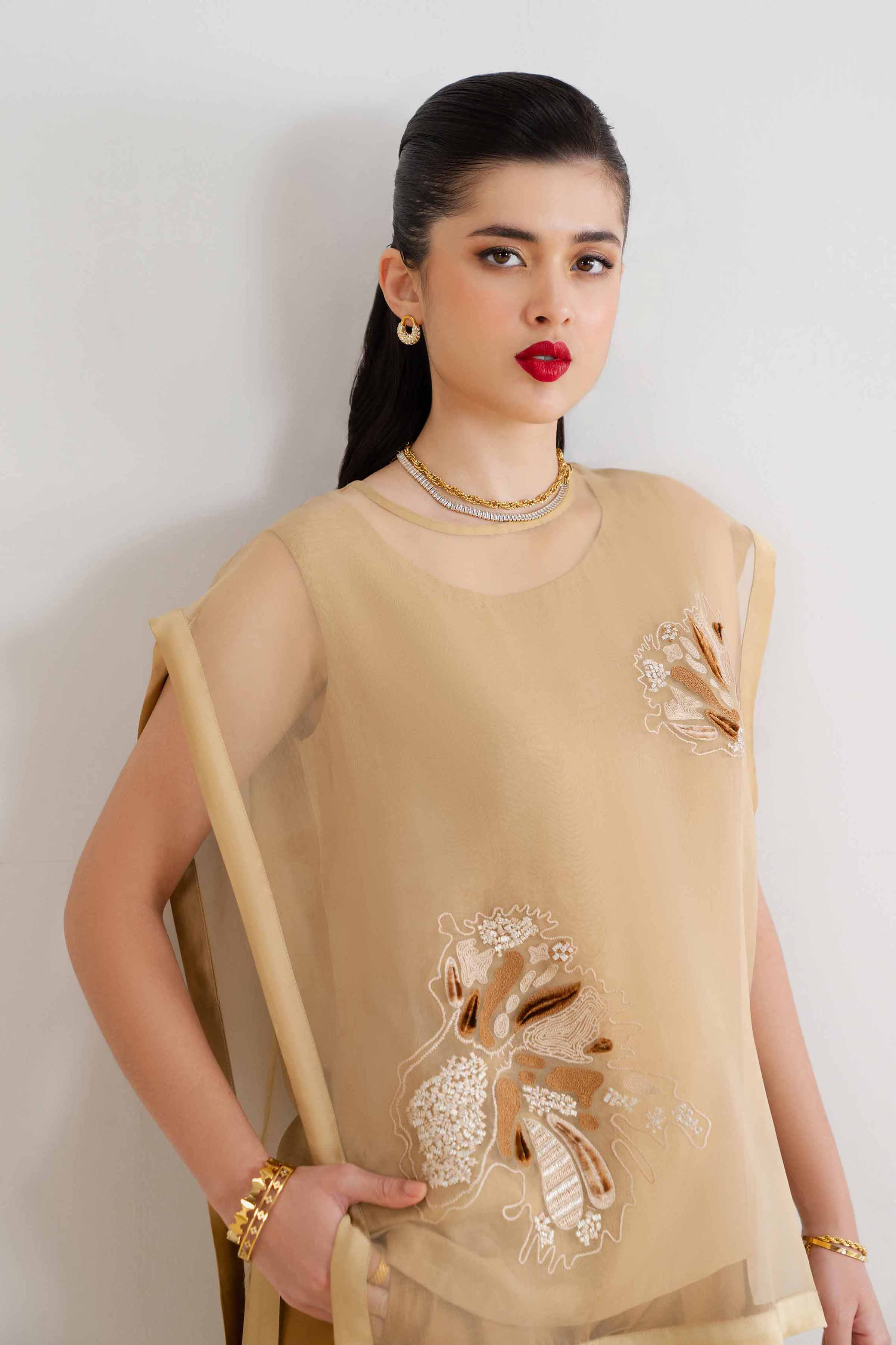 2 Piece - Embroidered Suit - PCS25-16 - Image 2