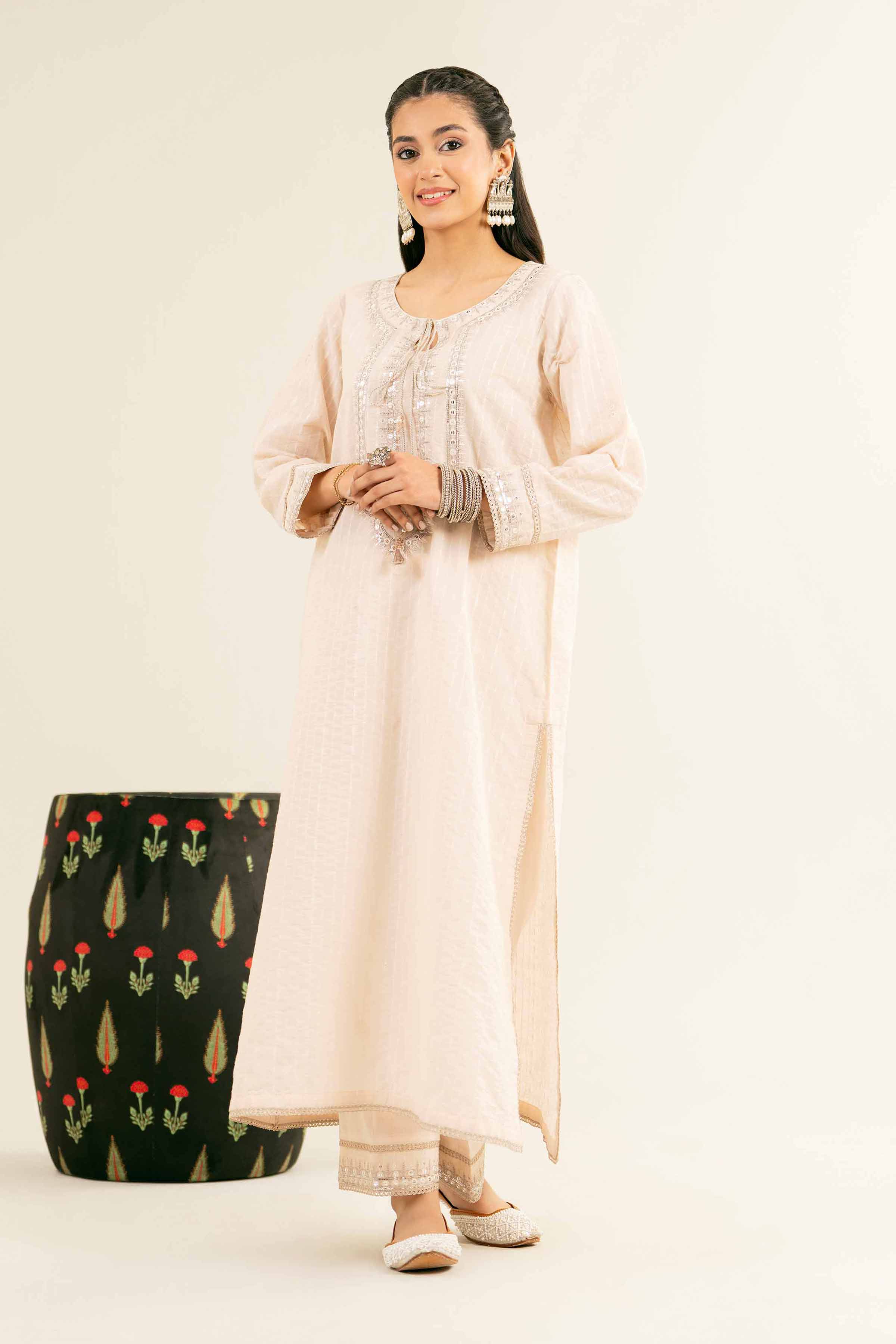 2 Piece - Embroidered Suit - PE25-139 - Image 2