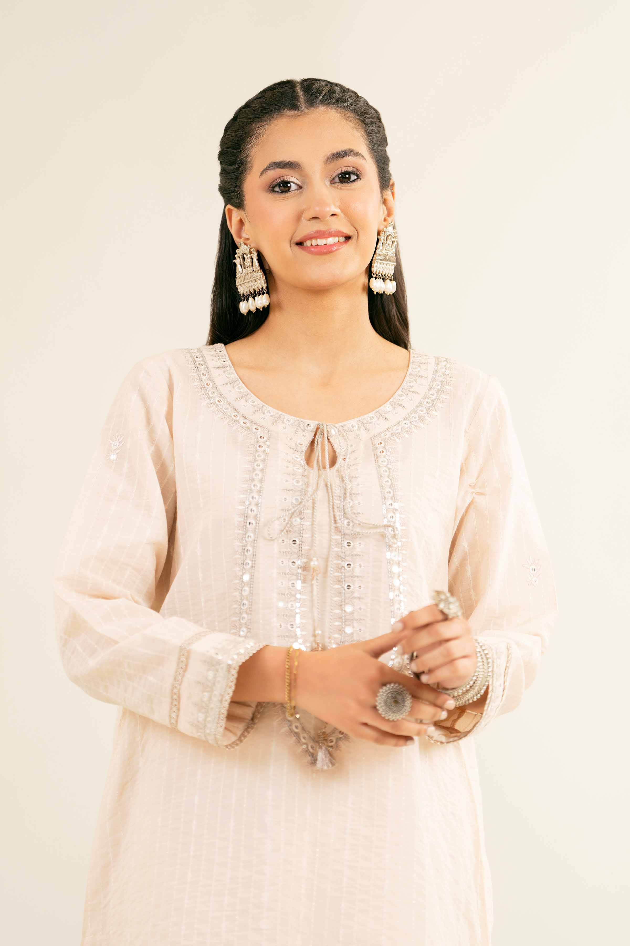 2 Piece - Embroidered Suit - PE25-139 - Image 4