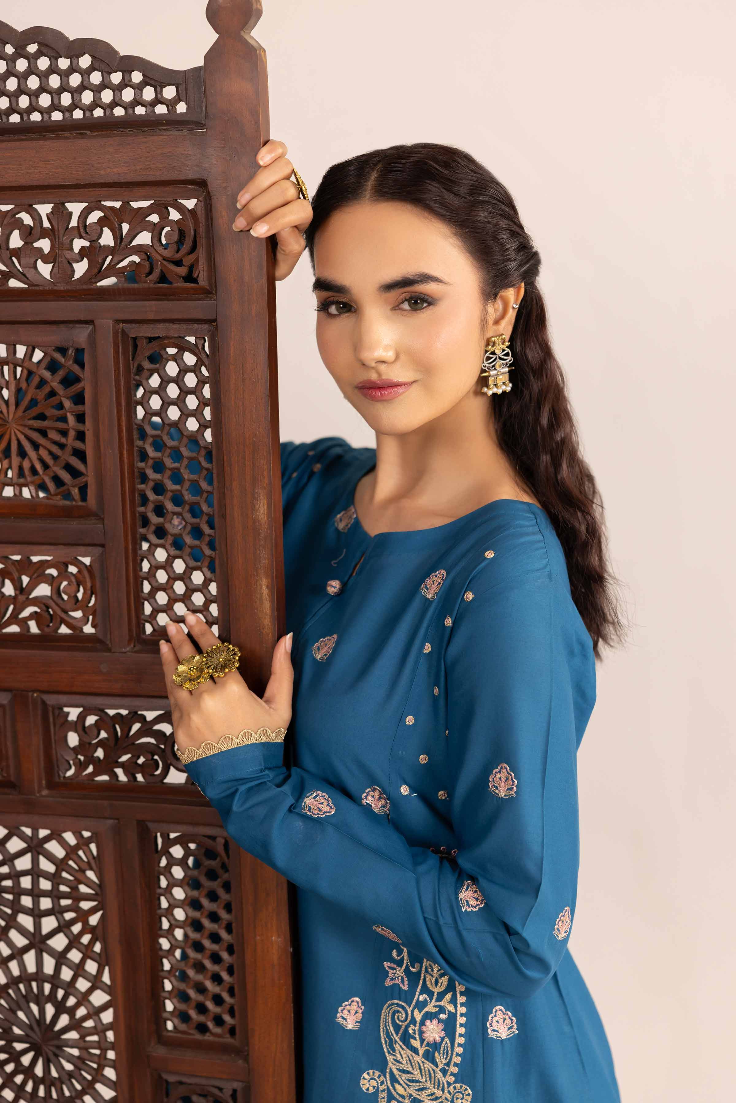 2 Piece - Embroidered Suit - PE25-144 - Image 5