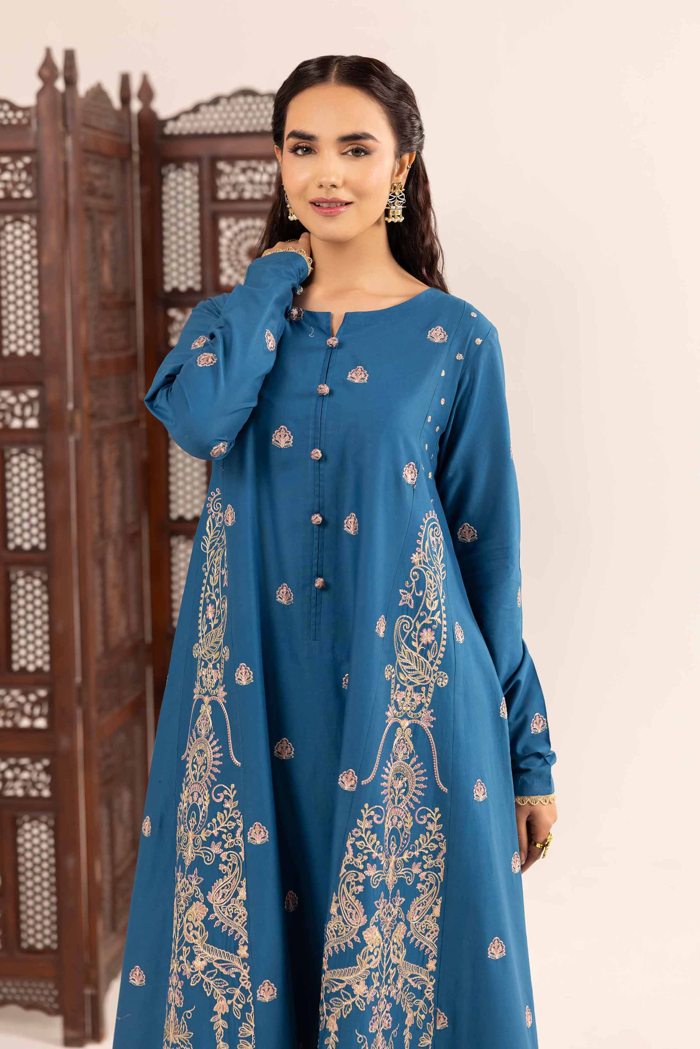 2 Piece - Embroidered Suit - PE25-144 - Image 7