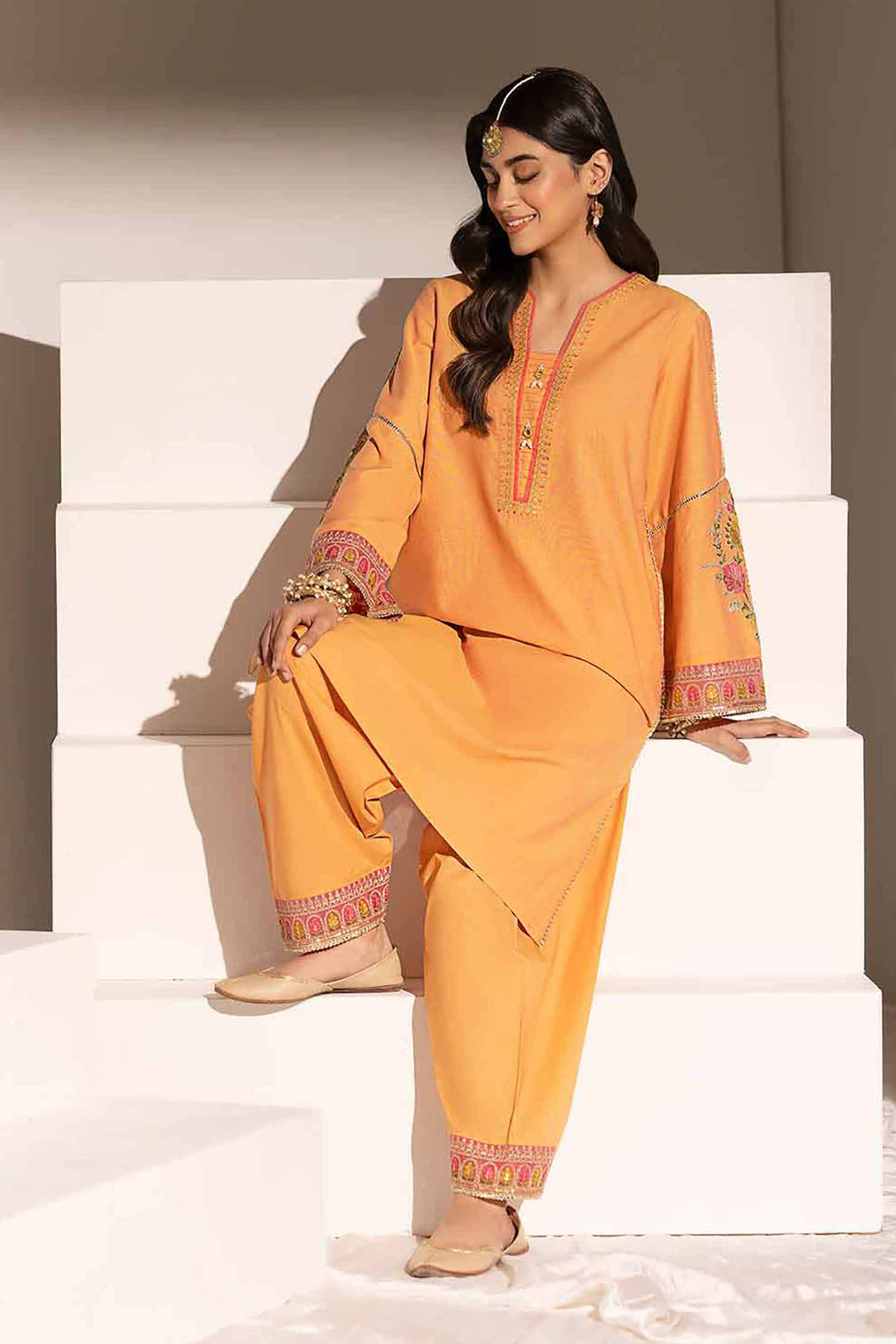 2 Piece - Embroidered Suit - PE25-158 - Image 2