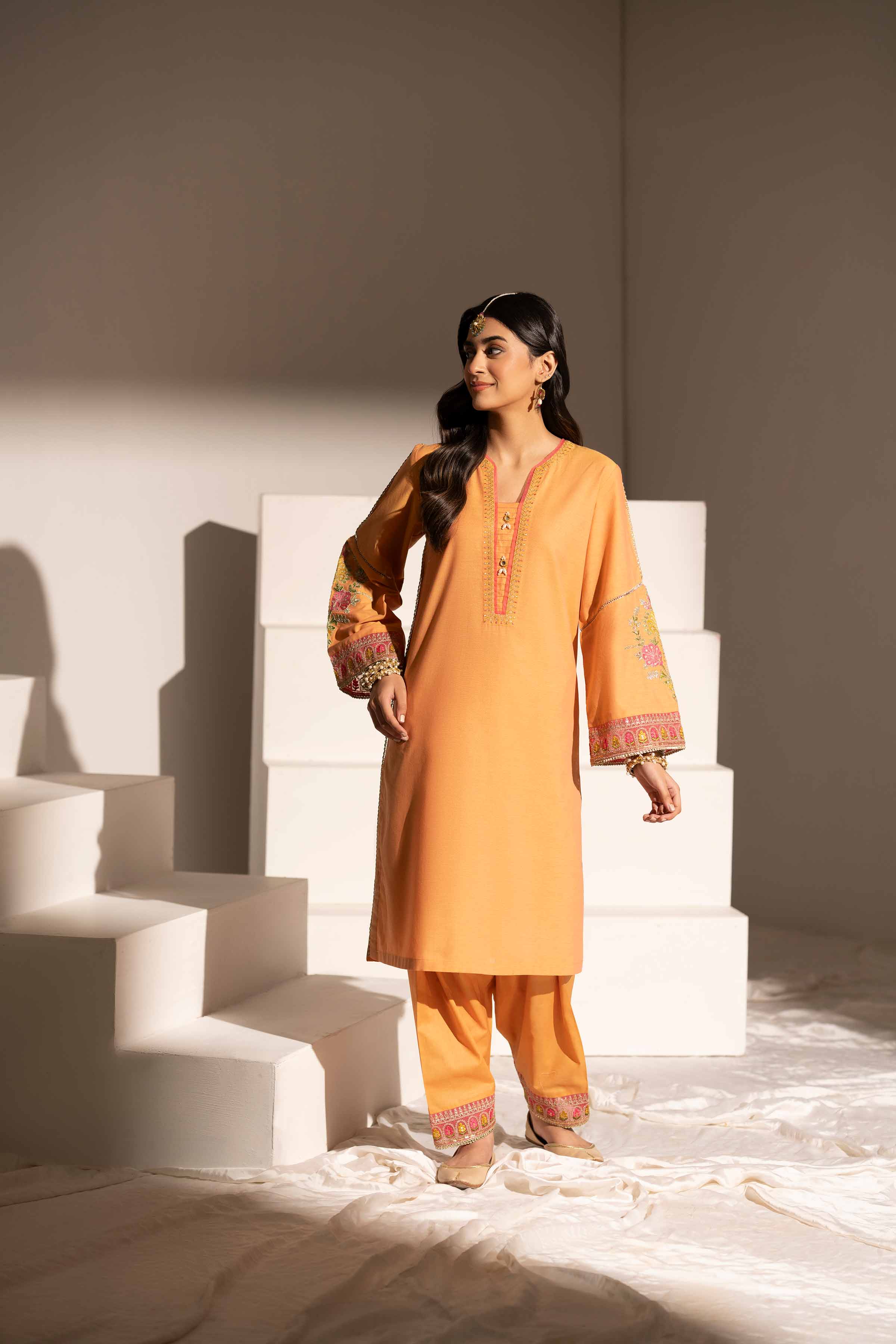 2 Piece - Embroidered Suit - PE25-158 - Image 5