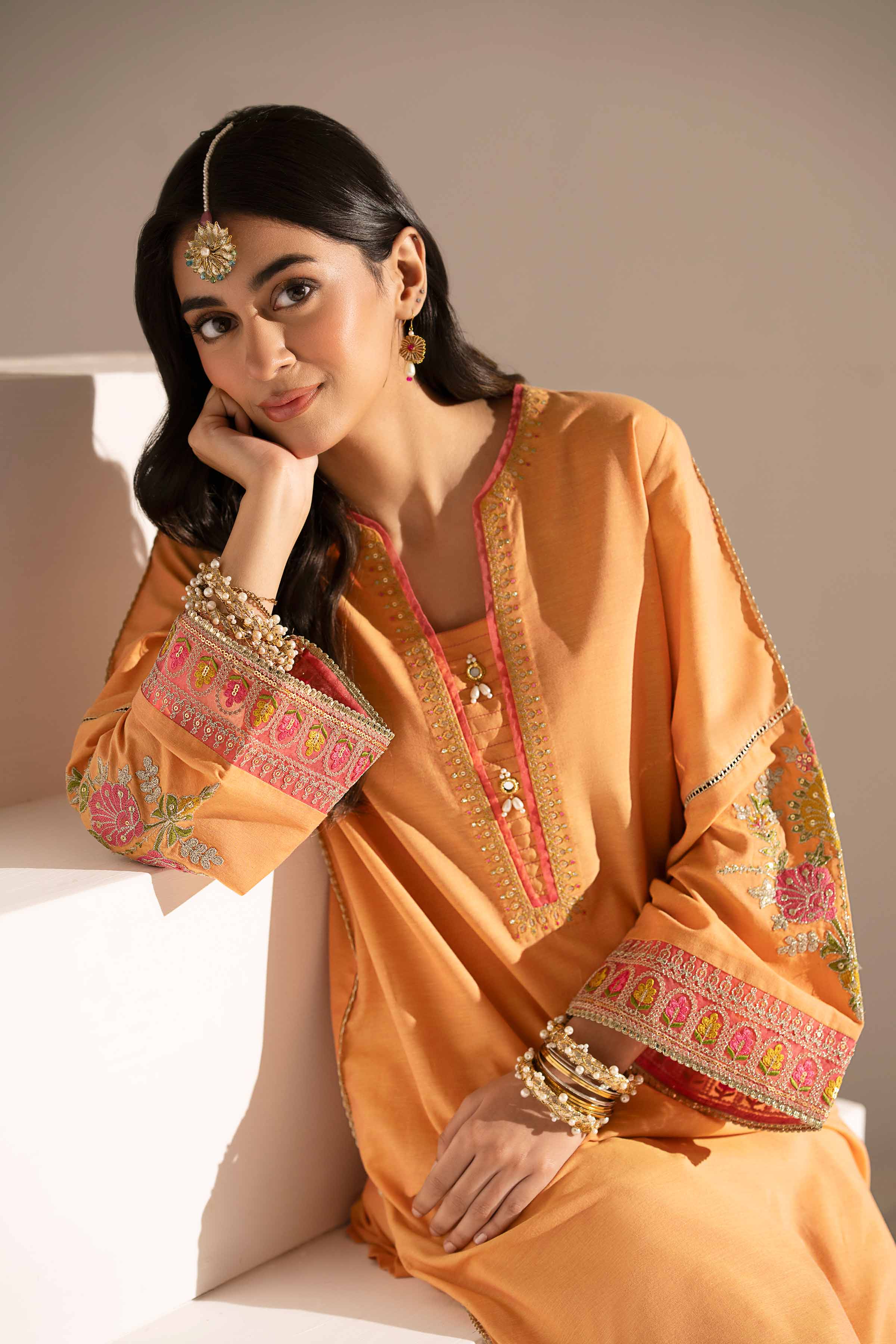 2 Piece - Embroidered Suit - PE25-158 - Image 6