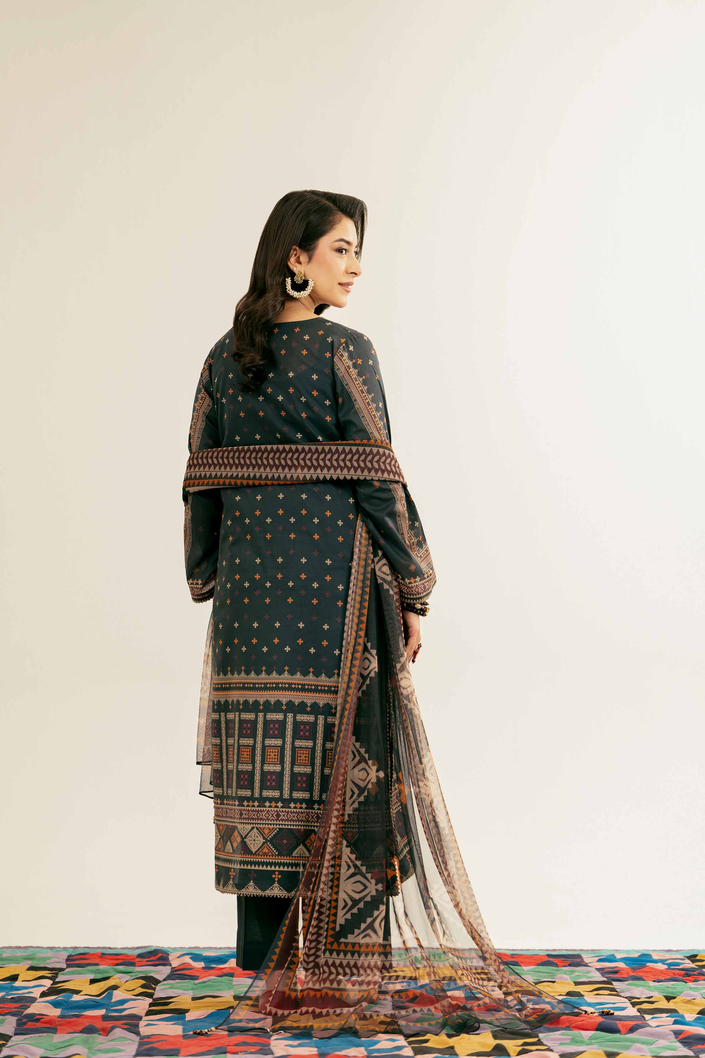 3 Piece - Printed Suit - PE25-164 - Image 3