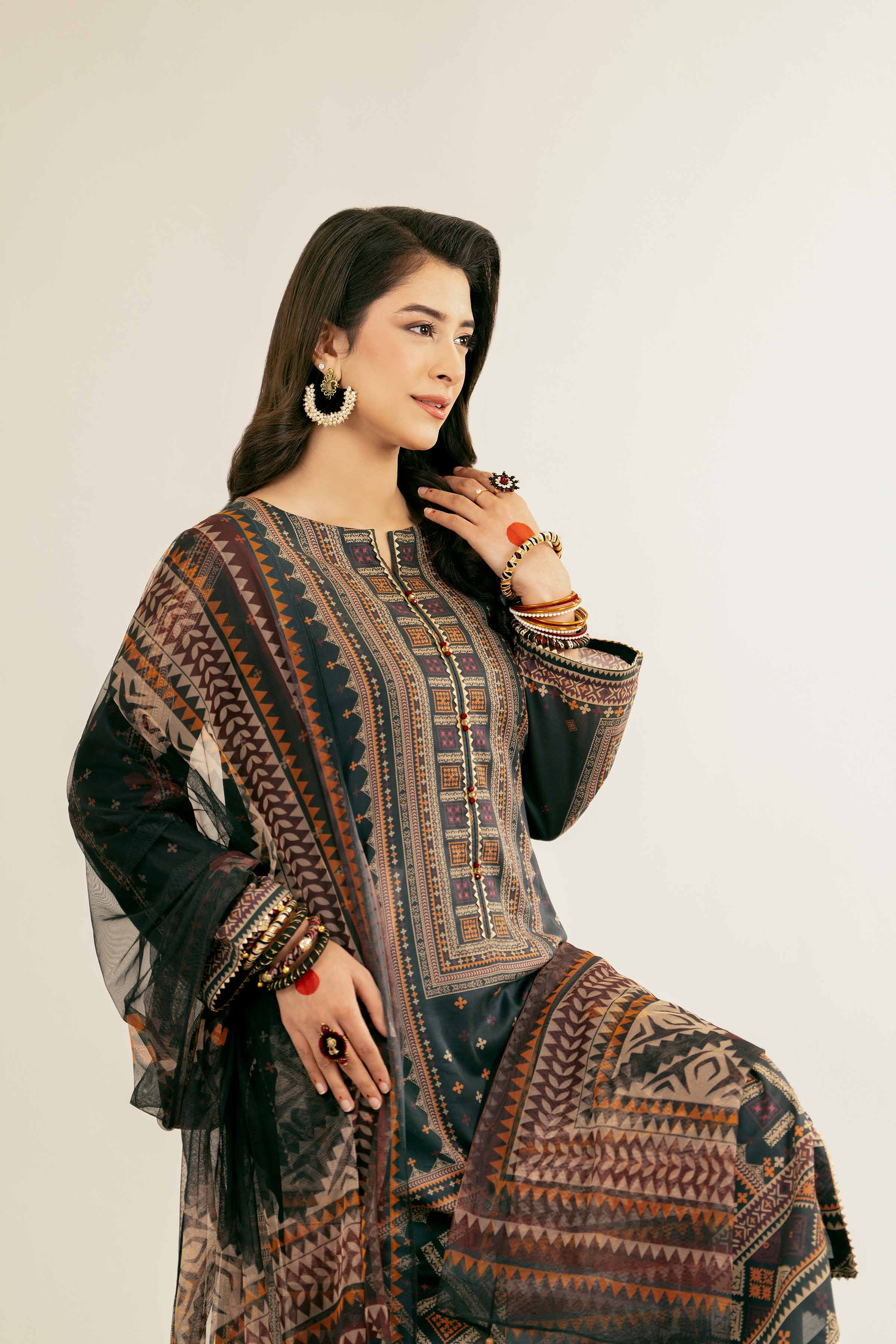 3 Piece - Printed Suit - PE25-164 - Image 5