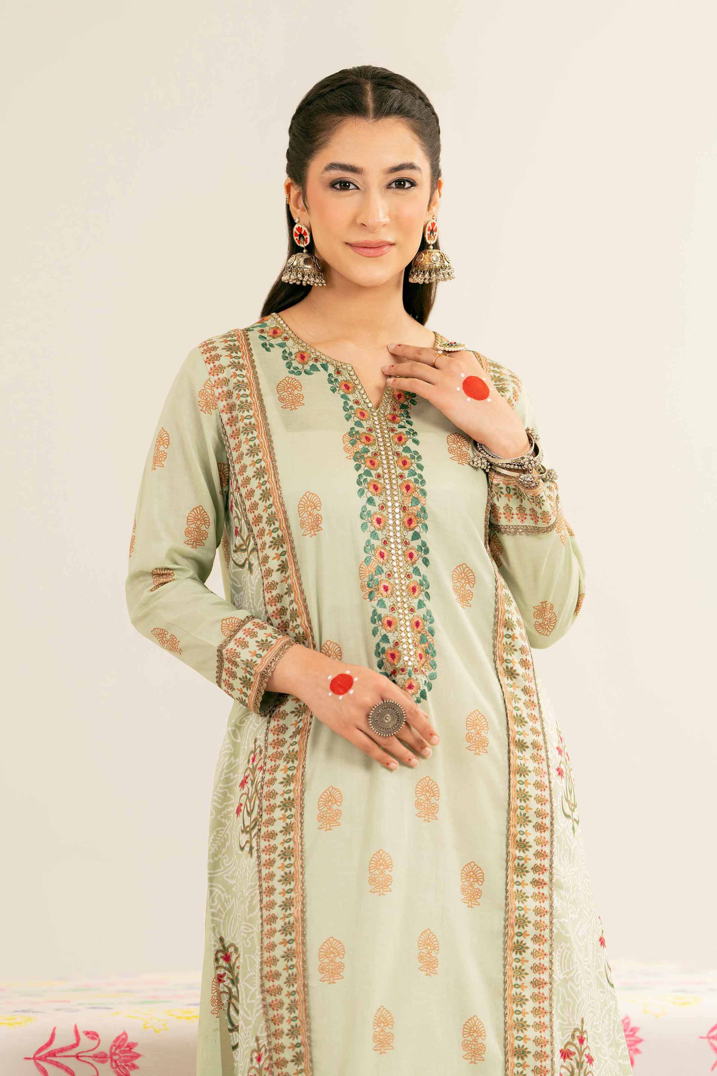 Printed Embroidered Shirt - PE25-209