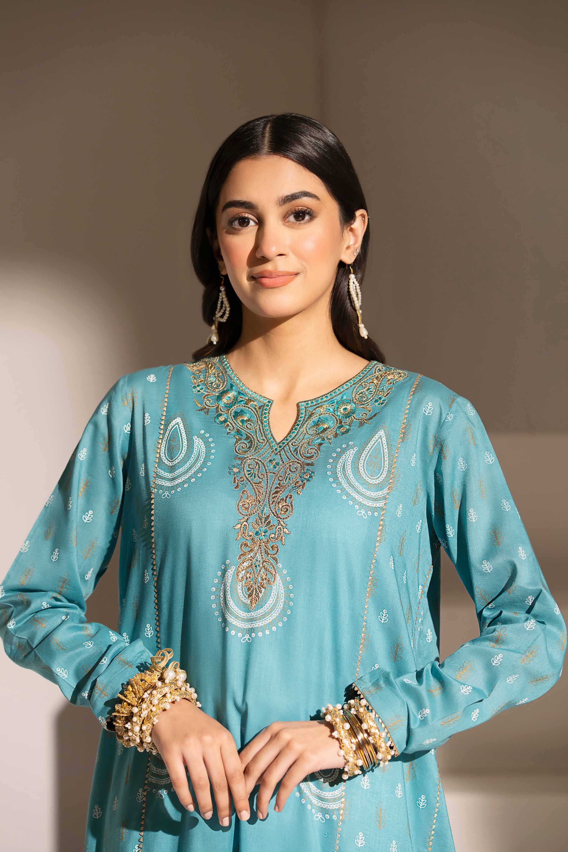 Printed Embroidered Shirt - PE25-211 - Image 5