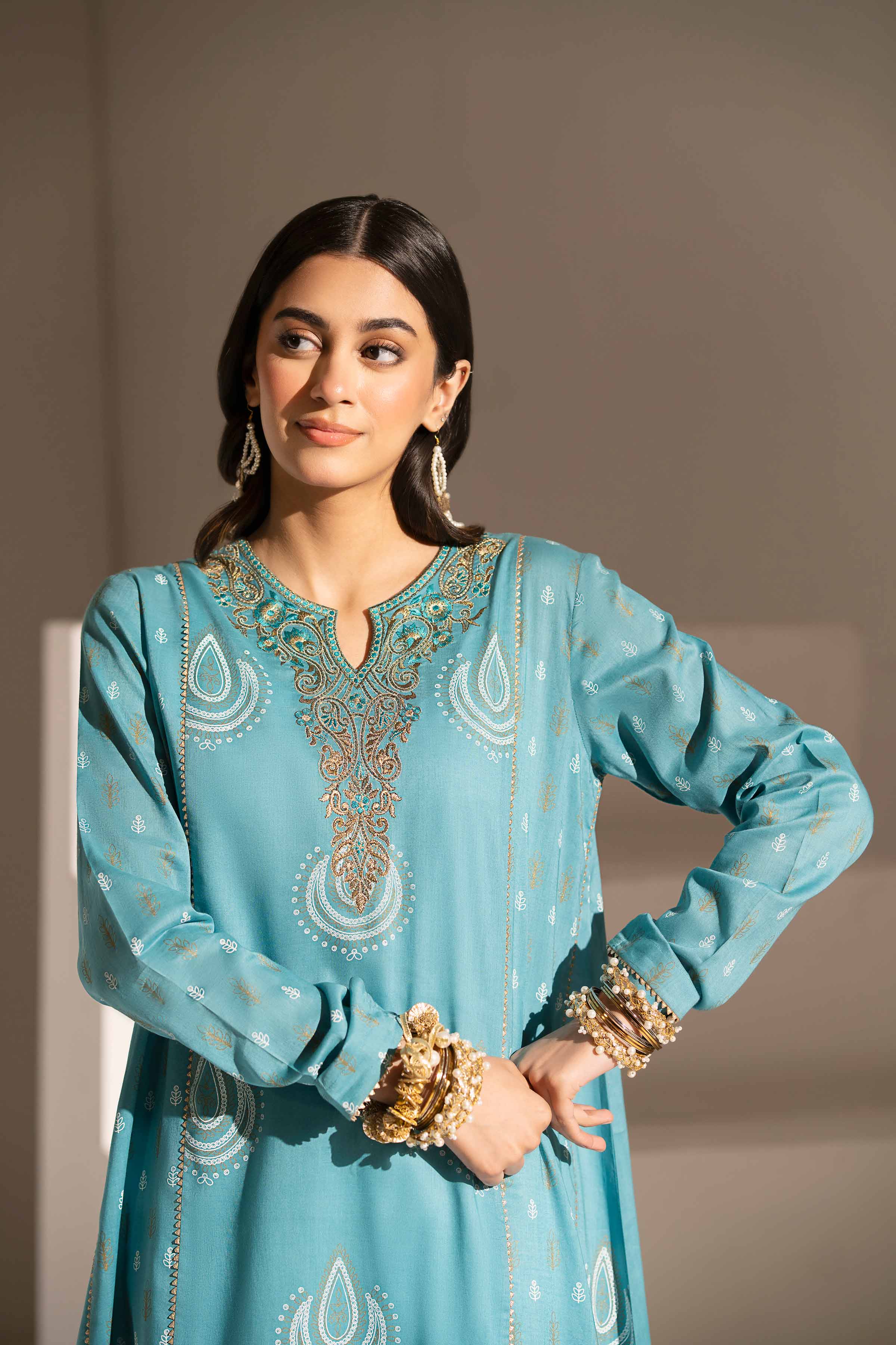Printed Embroidered Shirt - PE25-211 - Image 7
