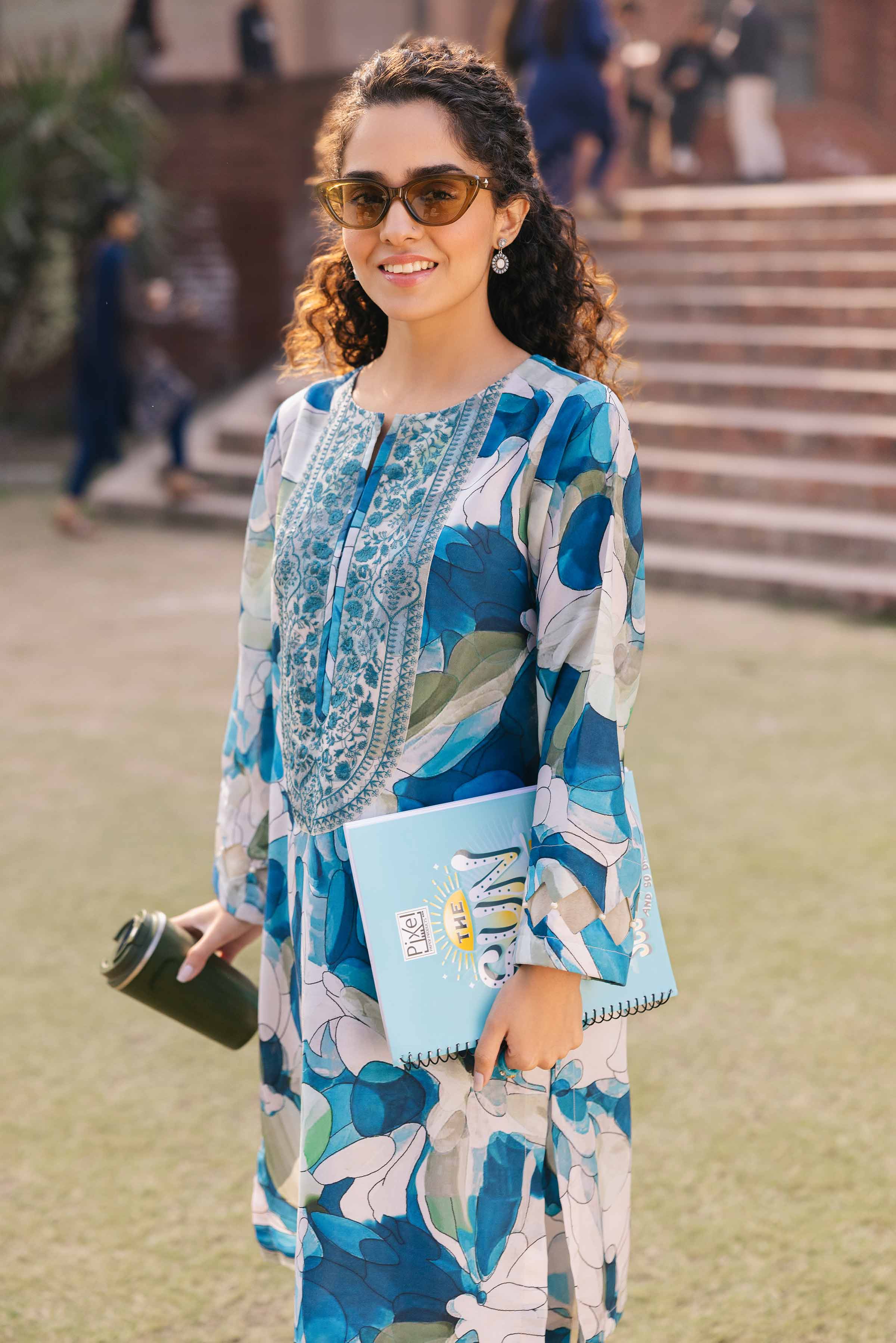2 Piece - Printed Embroidered Suit - PE25-236 - Image 6