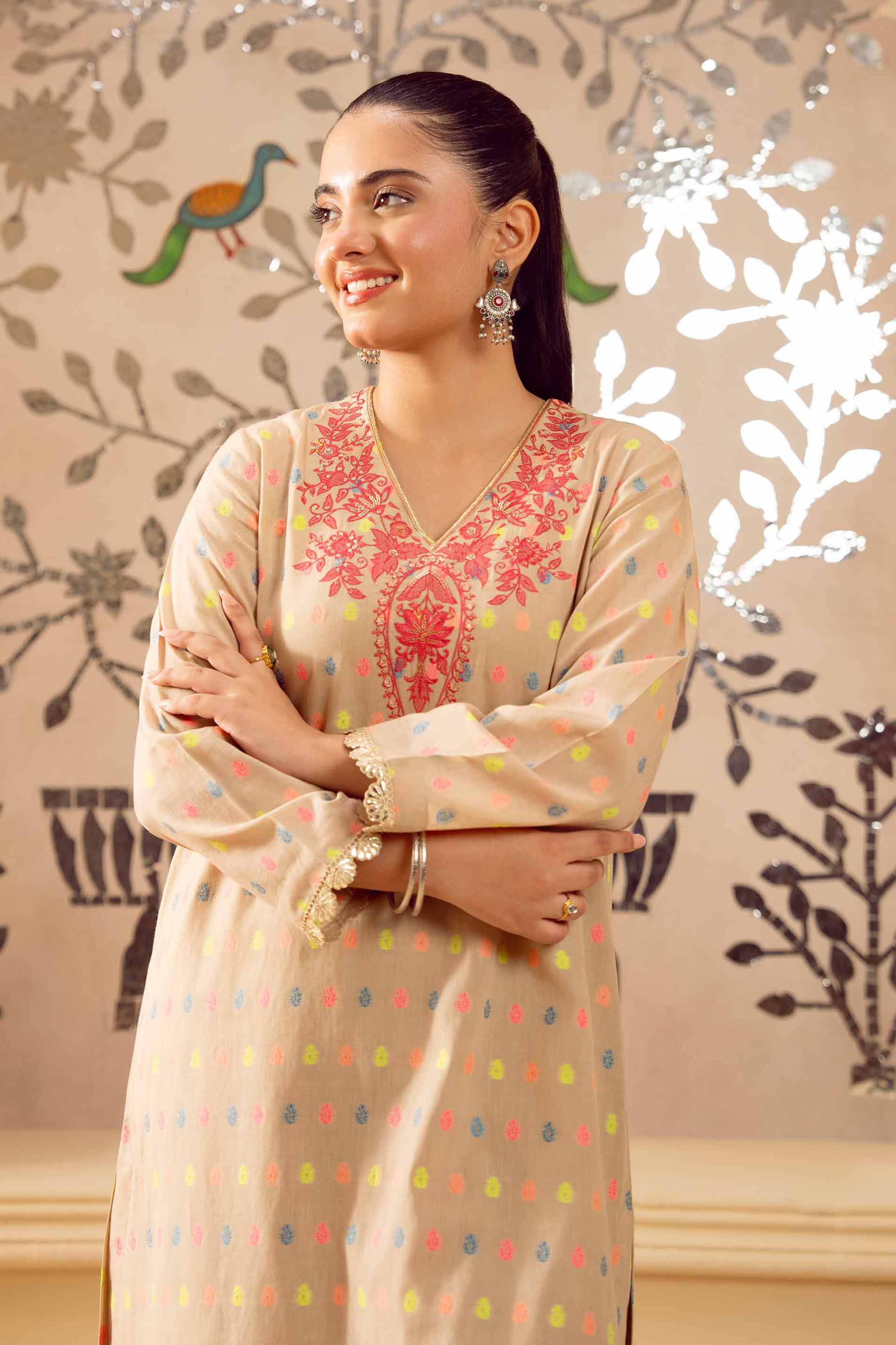 2 Piece - Embroidered Suit - PE25-239 - Image 2