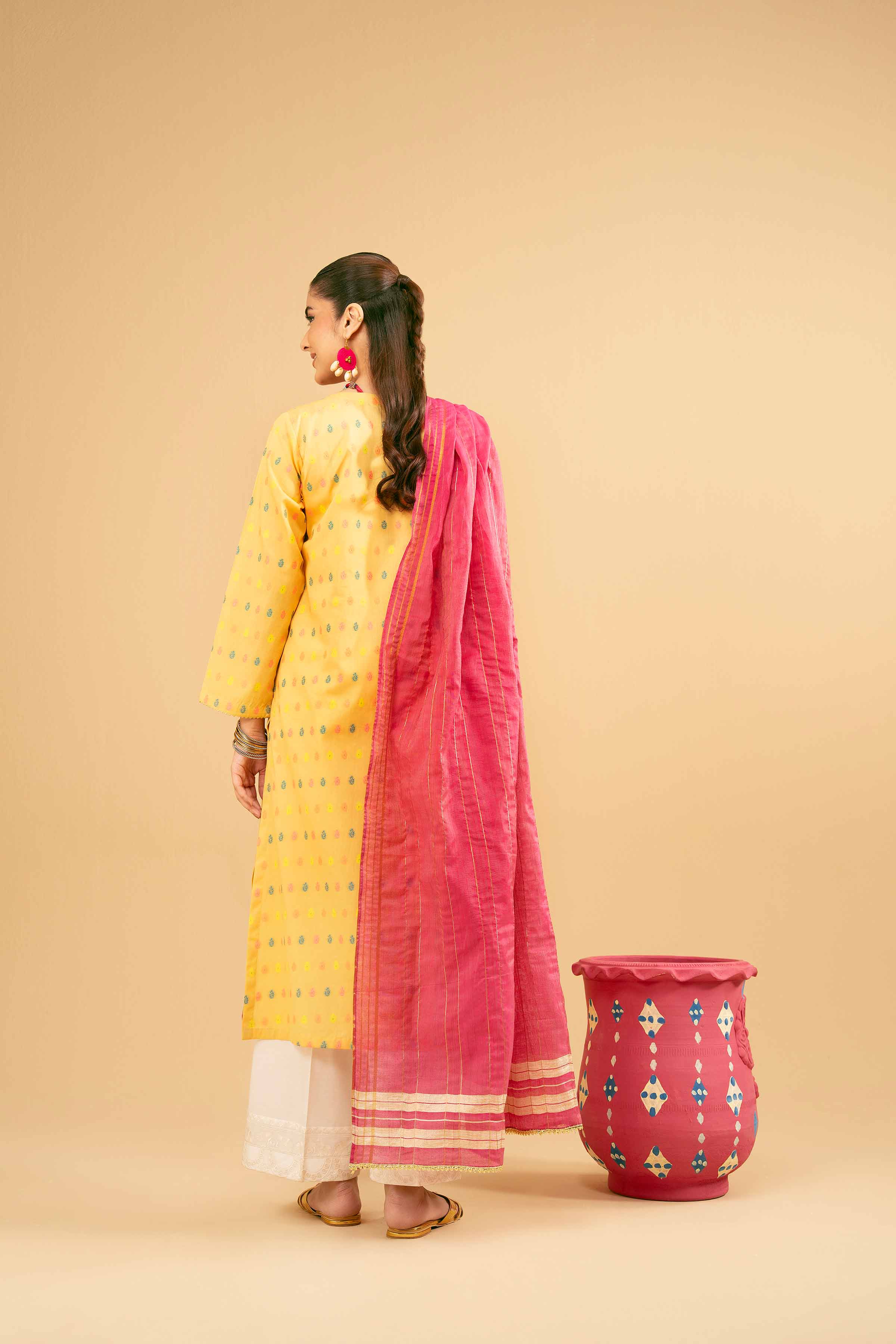 2 Piece - Embroidered Suit - PE25-245 - Image 4