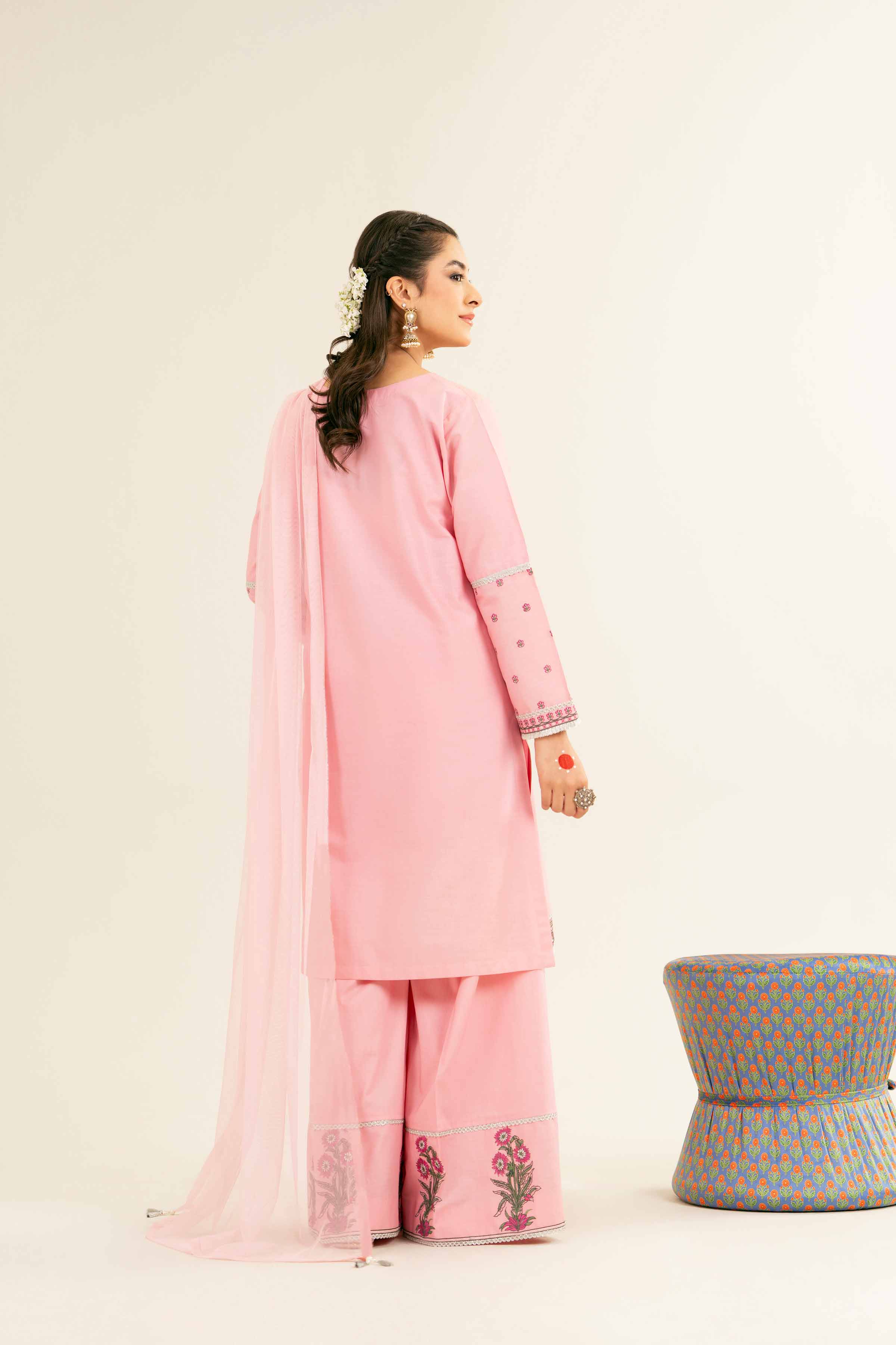 3 Piece - Embroidered Suit - PE25-249 - Image 3