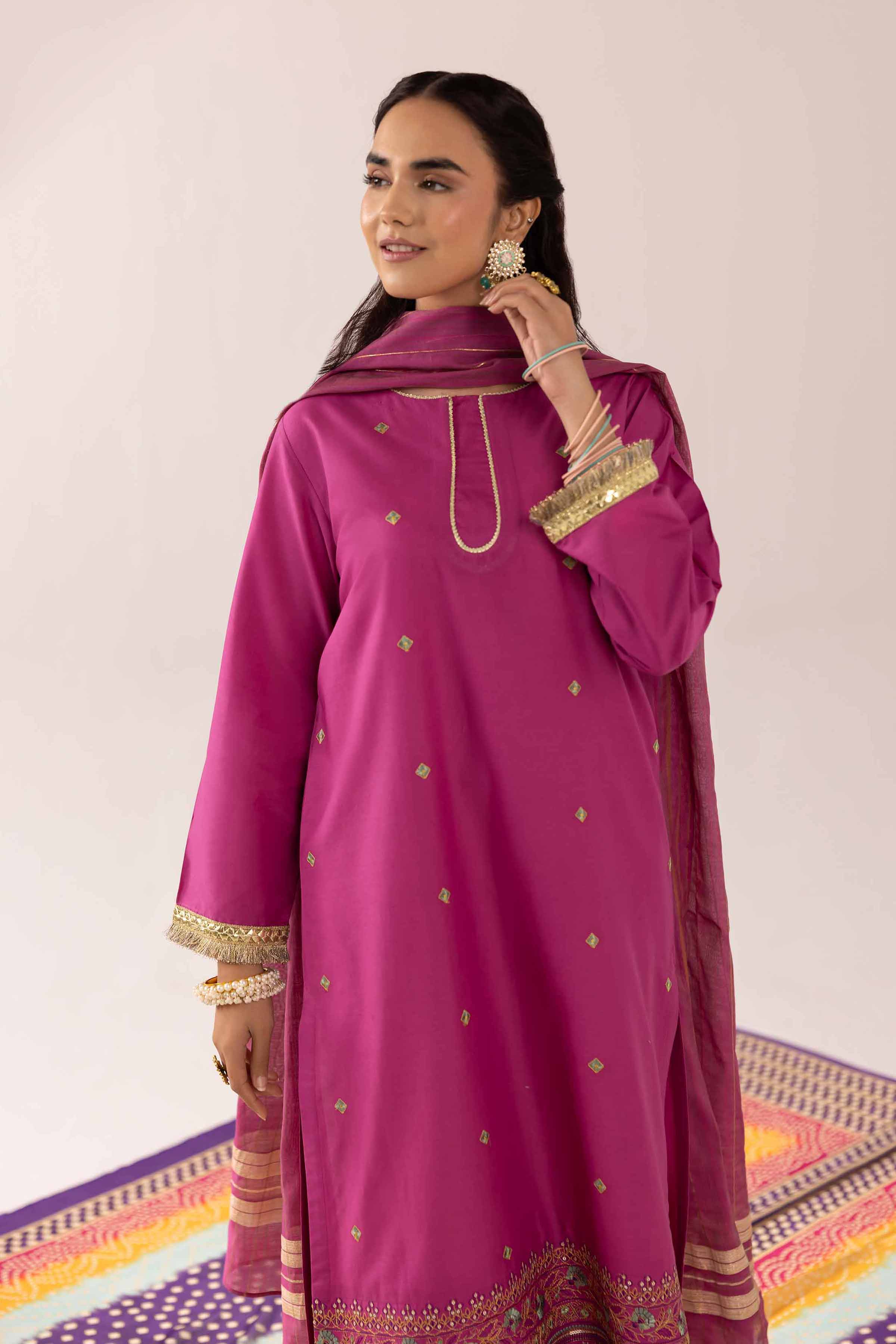 2 Piece - Embroidered Suit - PE25-253 - Image 2
