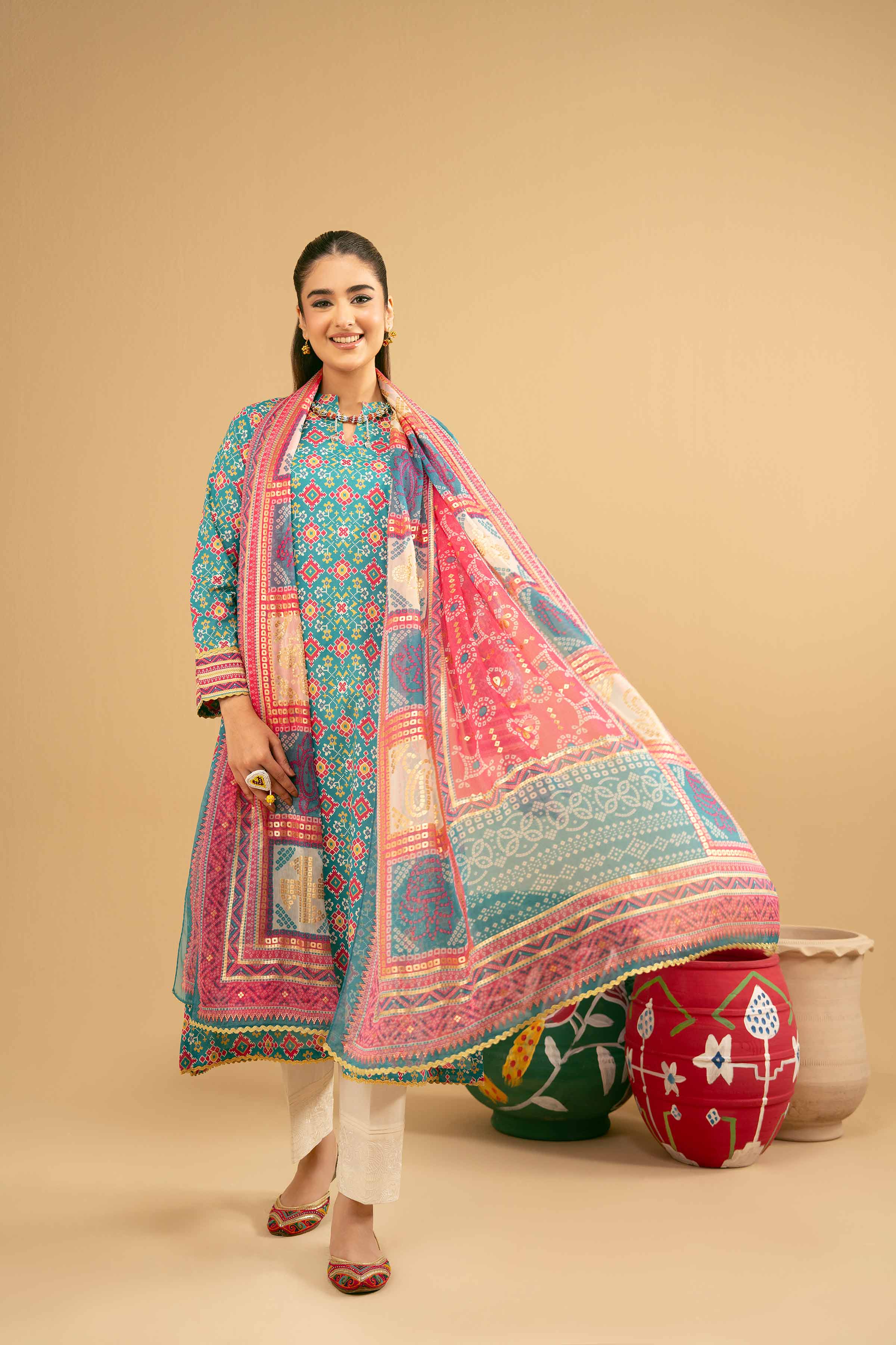 2 Piece - Printed Suit - PE25-259 - Image 2