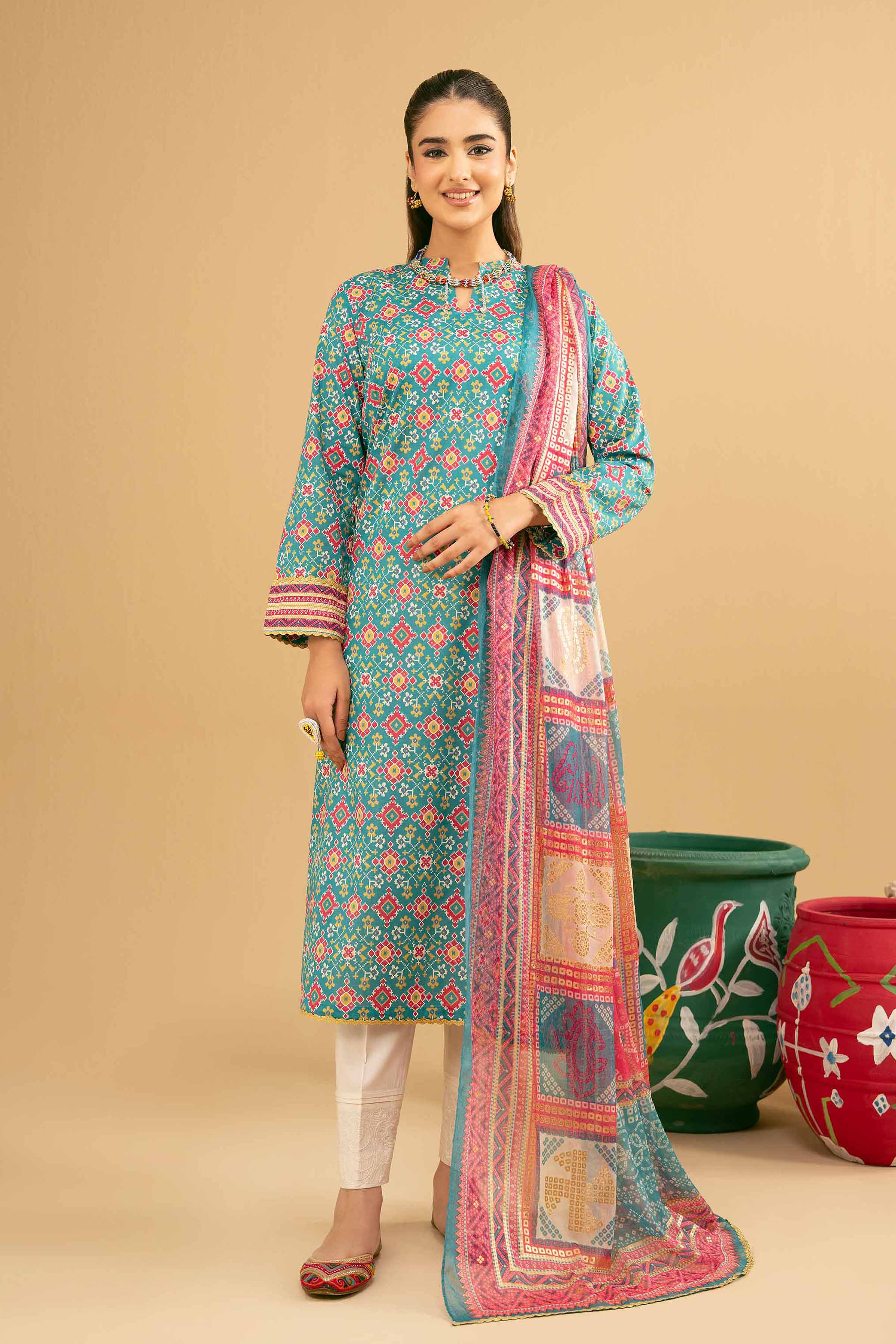 2 Piece - Printed Suit - PE25-259 - Image 4