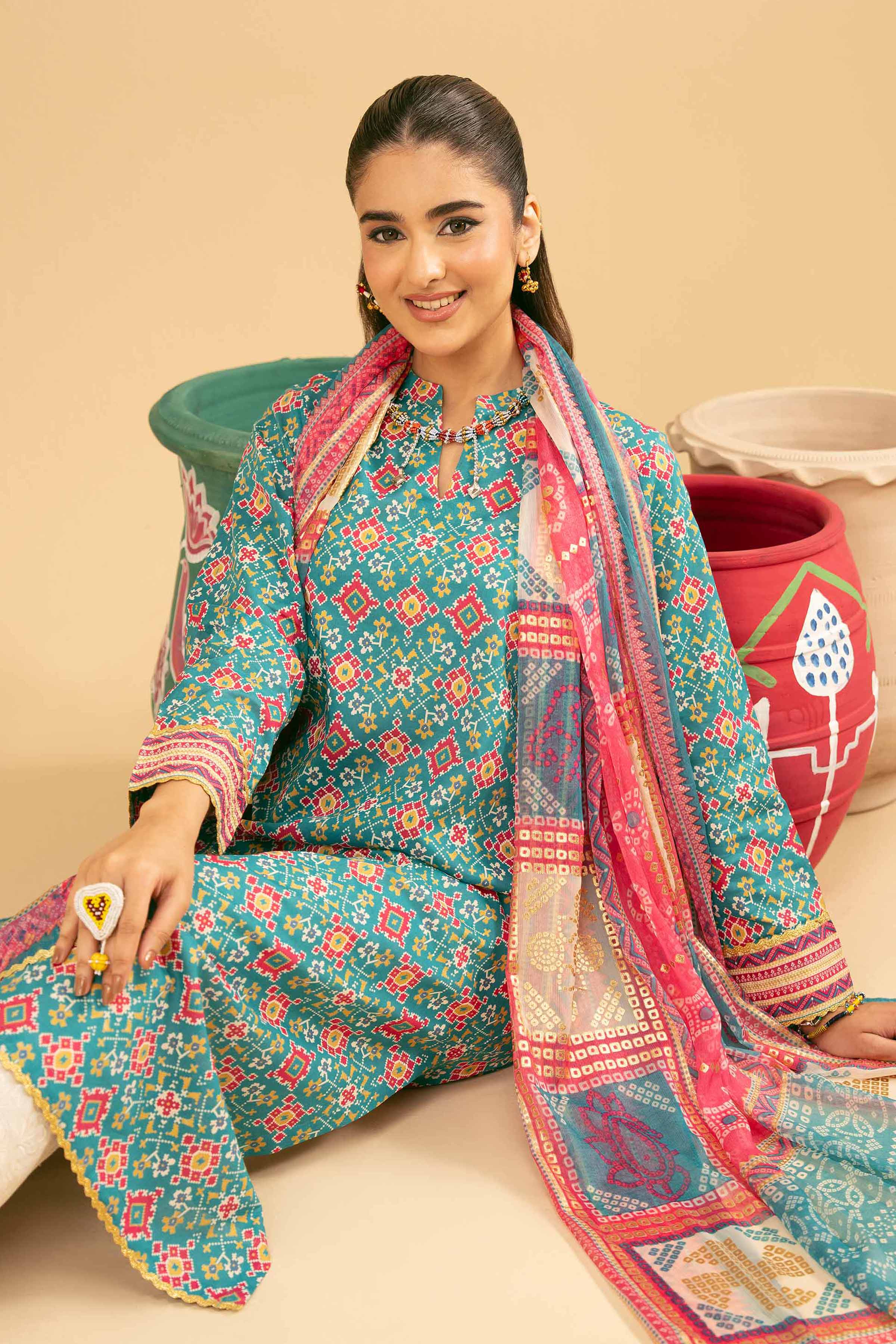 2 Piece - Printed Suit - PE25-259 - Image 5