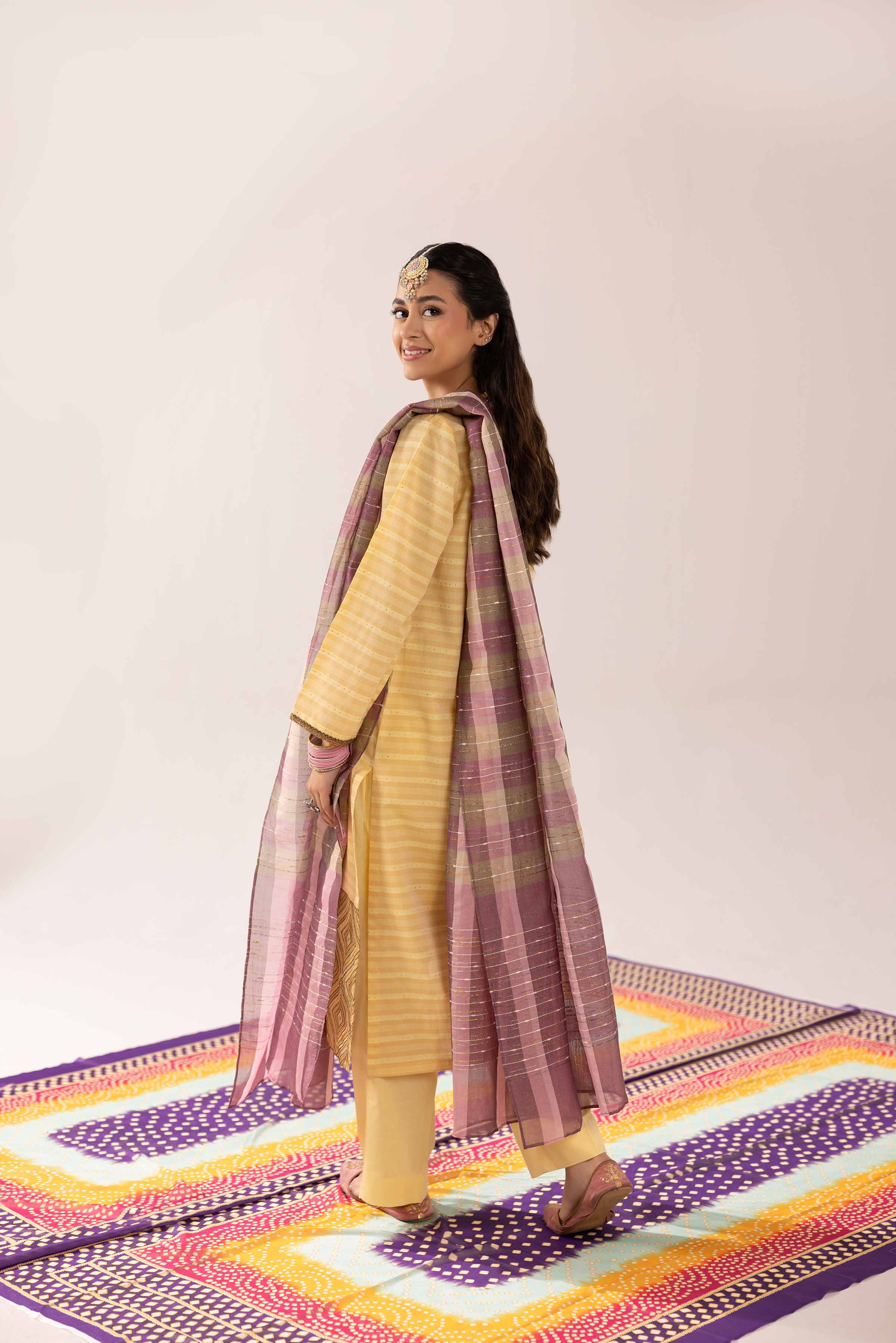 3 Piece - Embroidered Suit - PE25-317 - Image 3