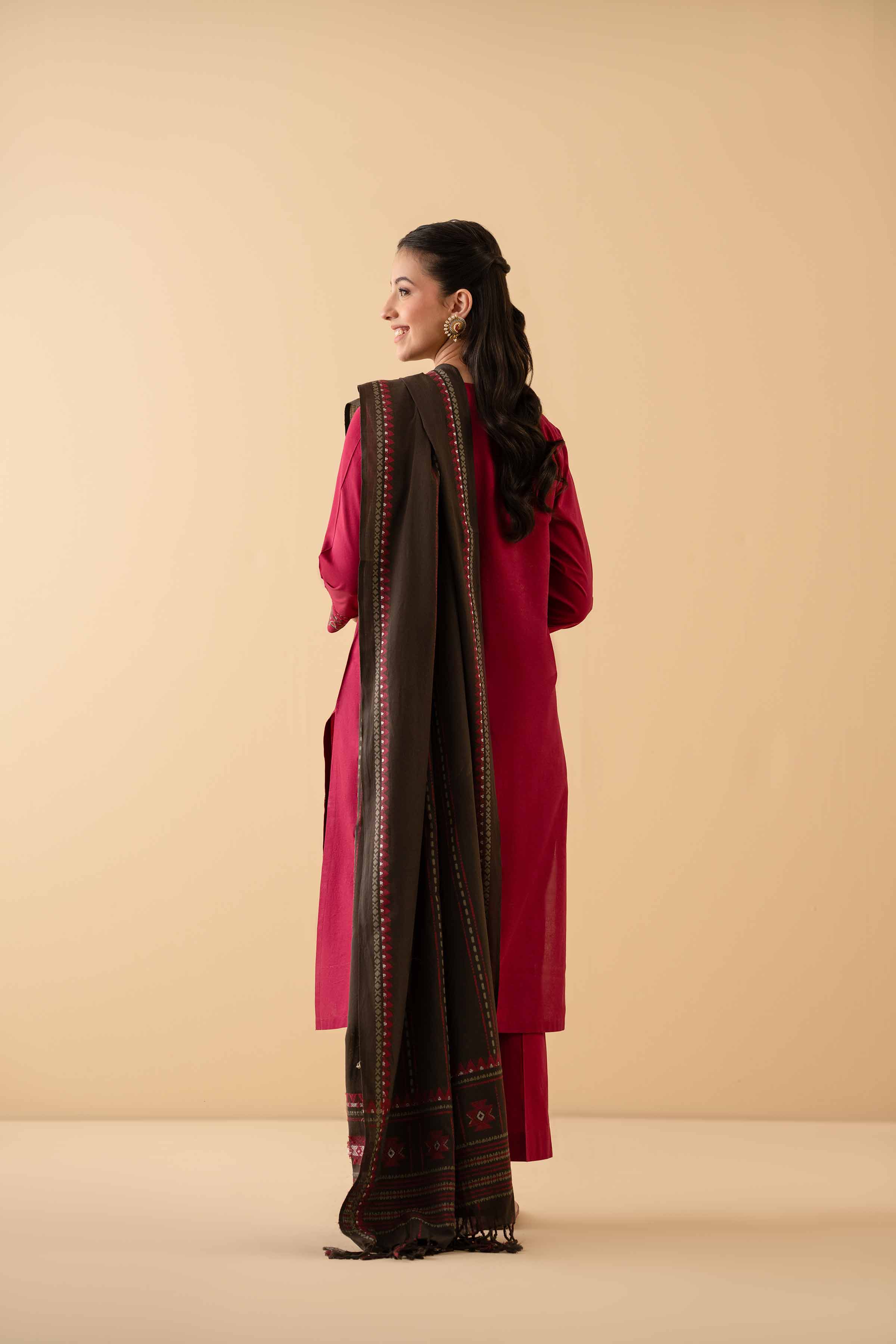 3 Piece - Embroidered Suit - PE25-368 - Image 3