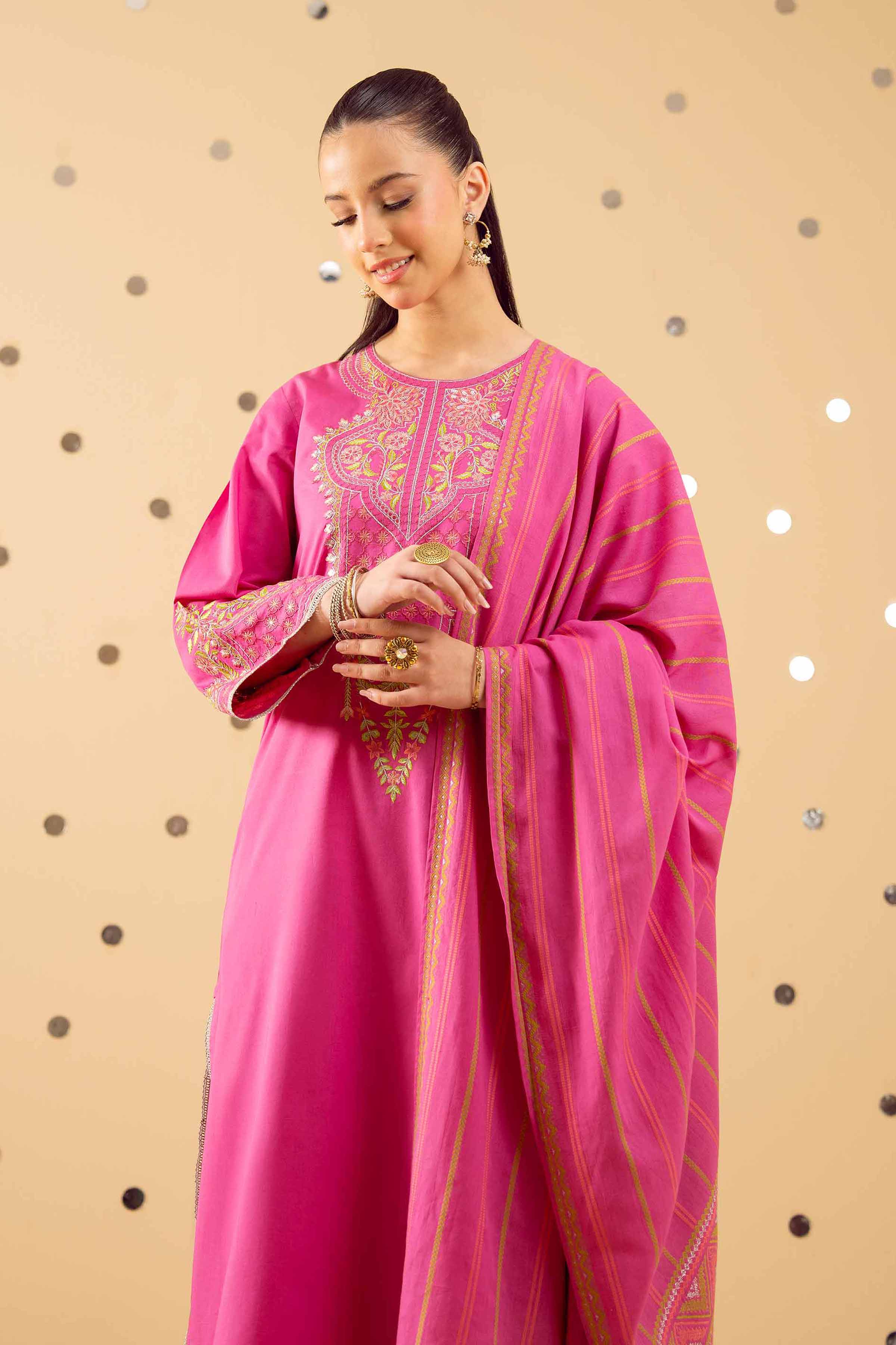 3 Piece - Embroidered Suit - PE25-371 - Image 2