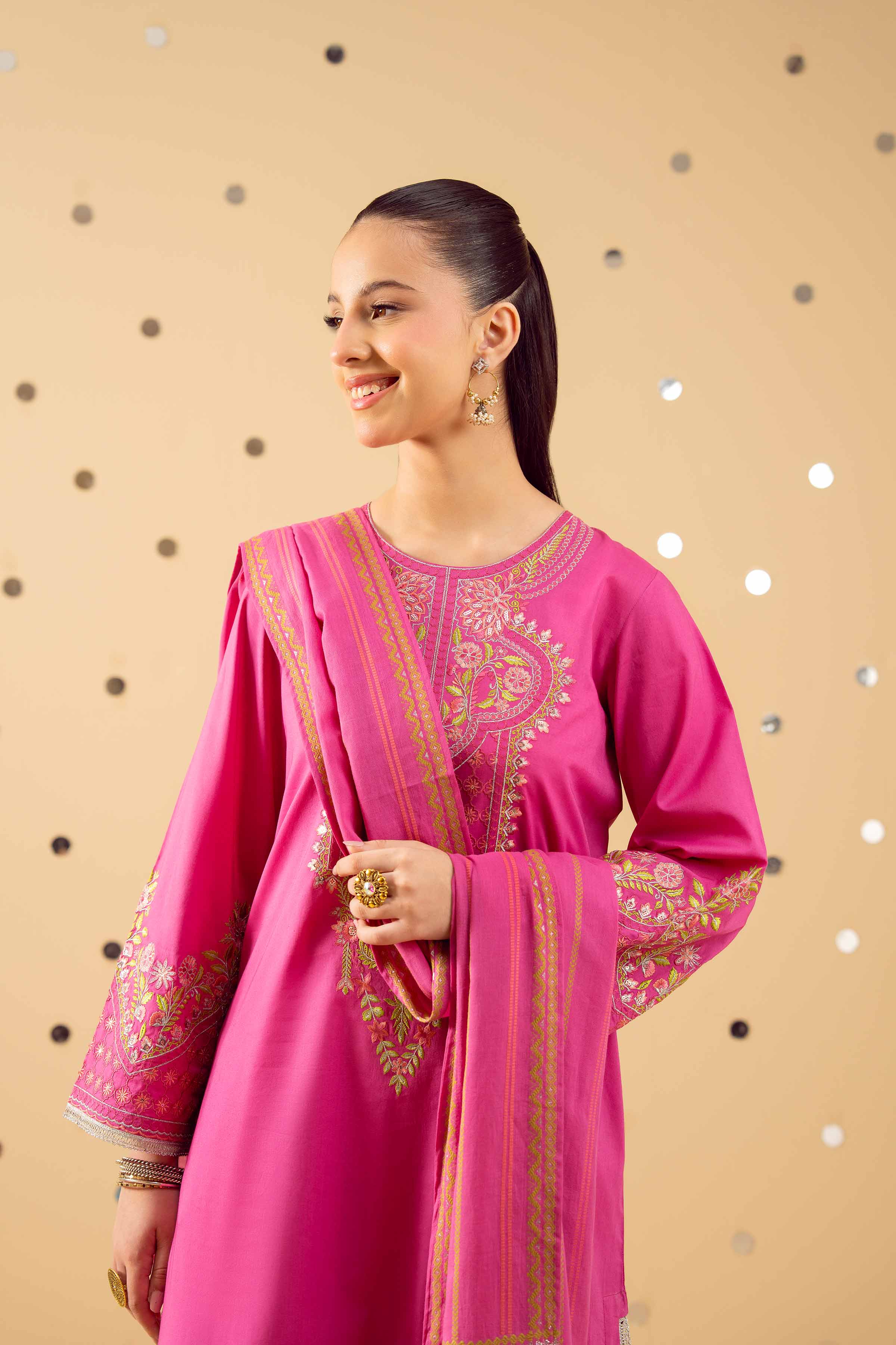 3 Piece - Embroidered Suit - PE25-371 - Image 7