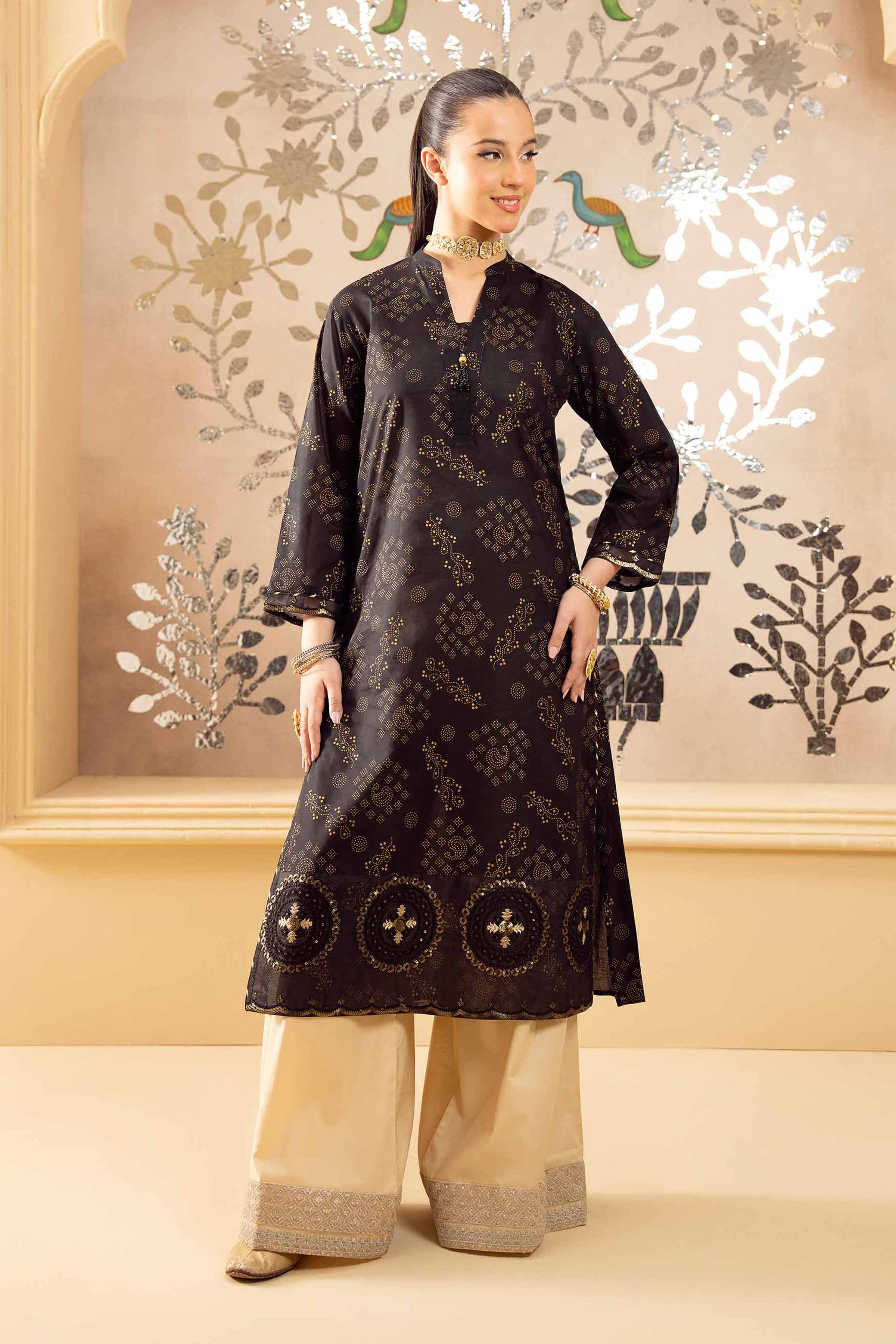 Printed Embroidered Shirt - PE25-386