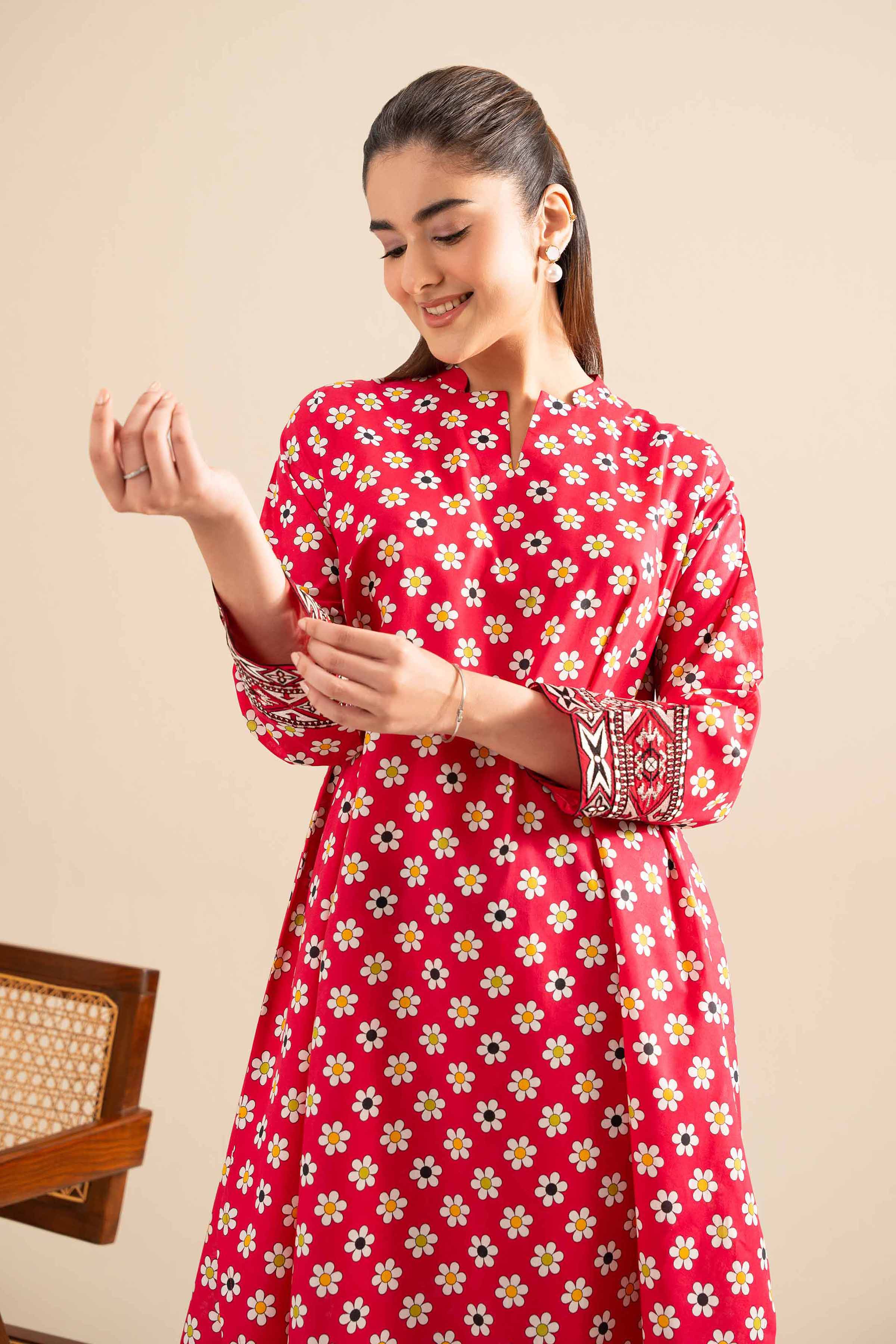 2 Piece - Printed Embroidered Suit - PE25-424 - Image 2