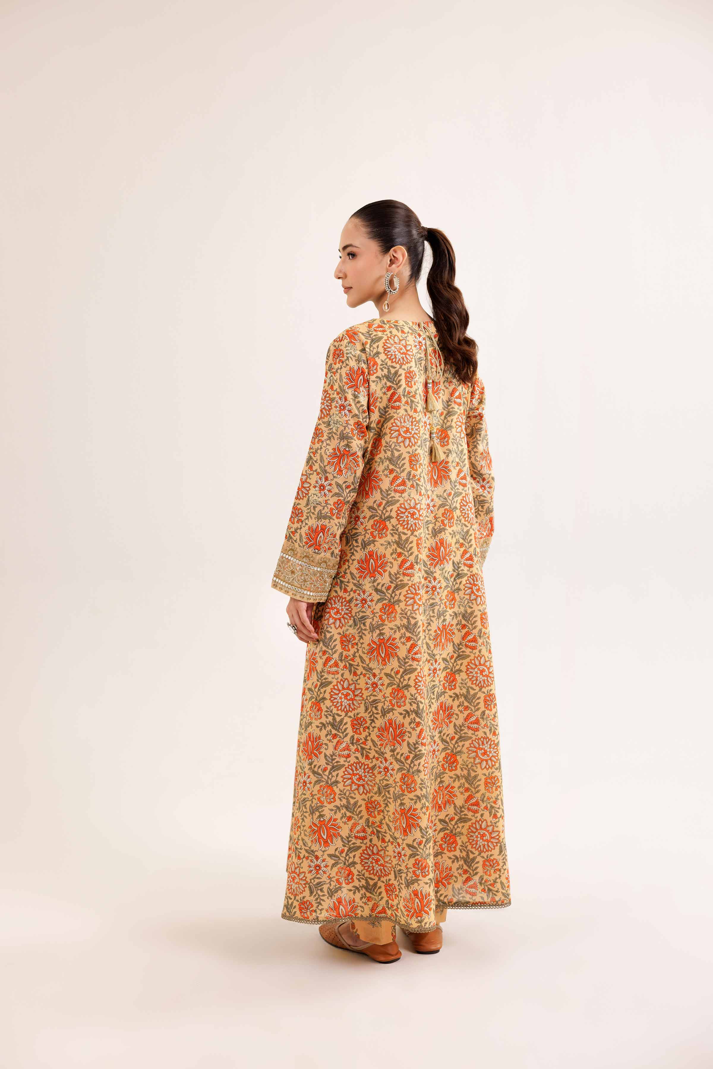 2 Piece - Printed Embroidered Suit - PE25-427 - Image 3