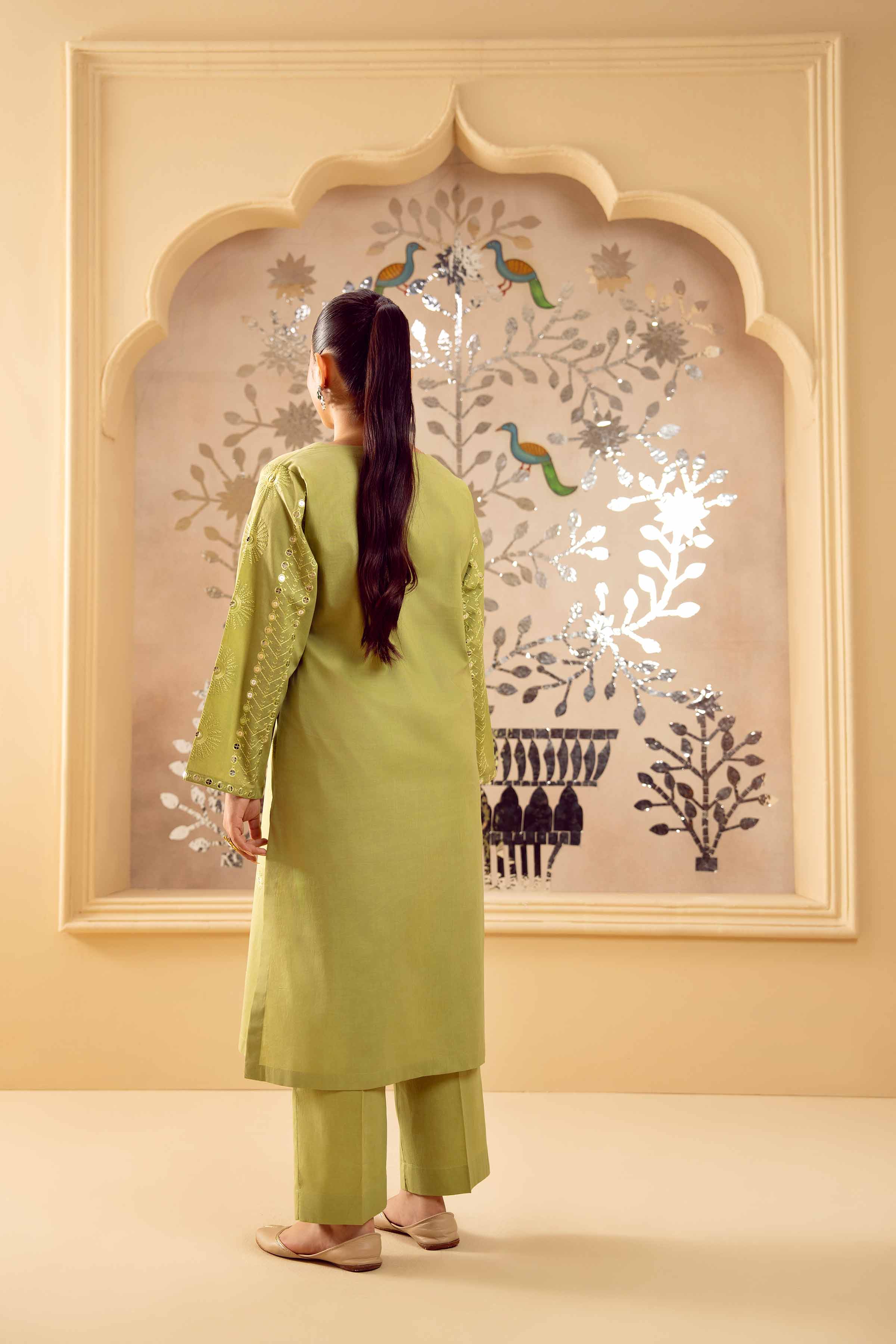 2 Piece - Embroidered Suit - PE25-430 - Image 5