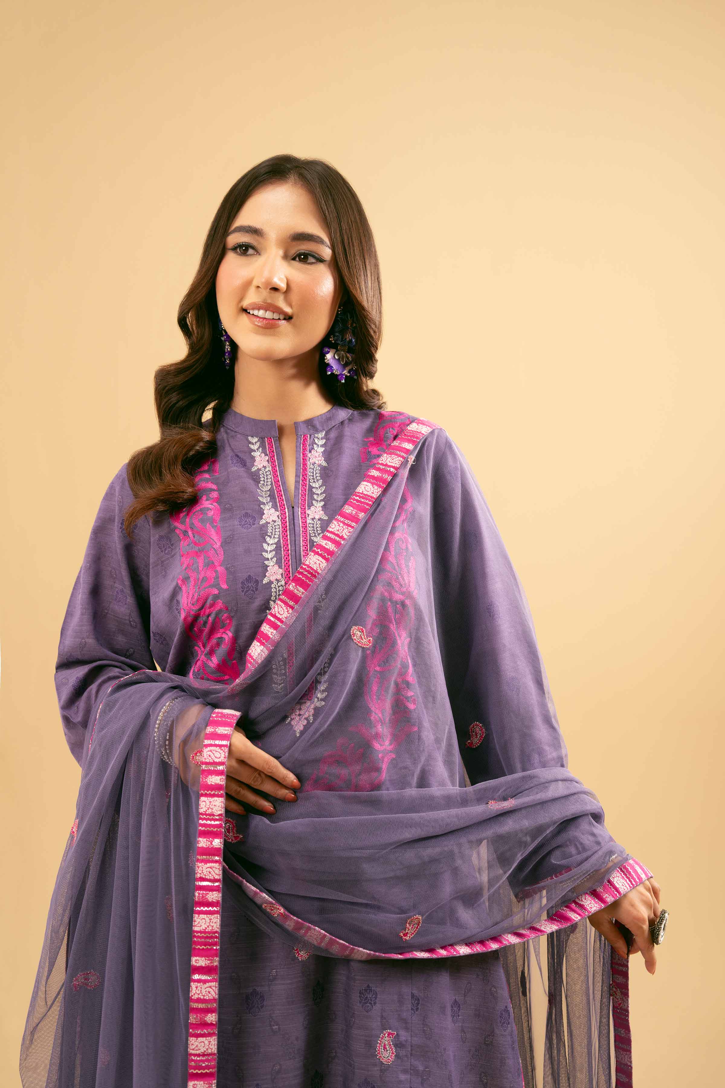 2 Piece - Embroidered Suit - PE25-471 - Image 10