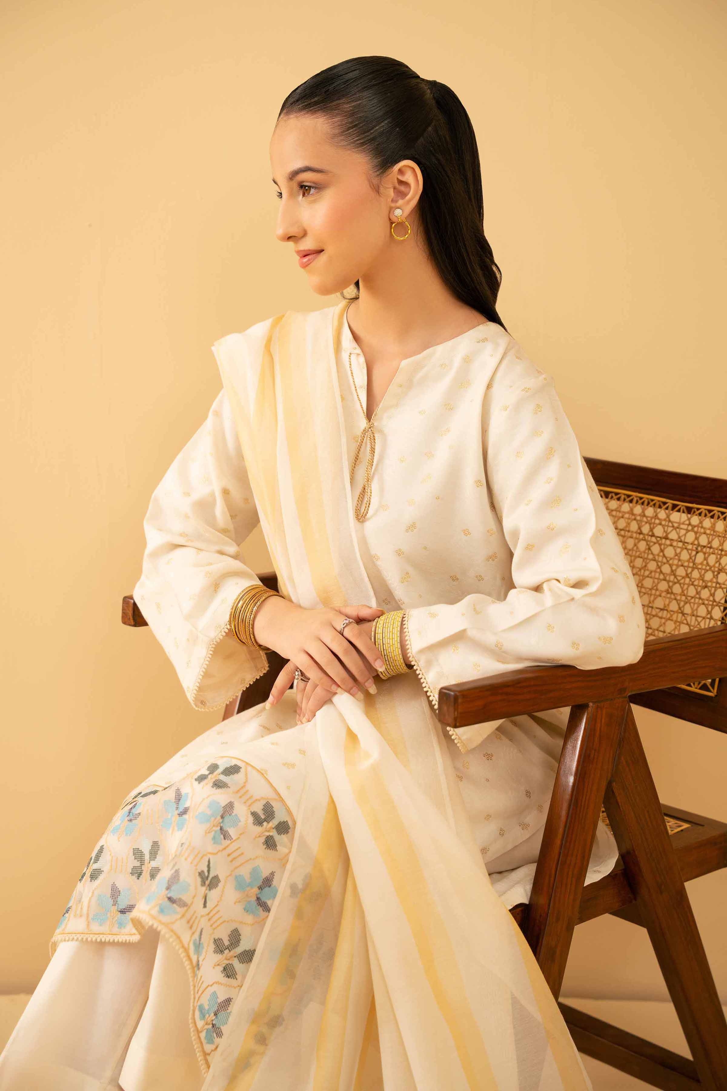 3 Piece - Embroidered Suit - PE25-496