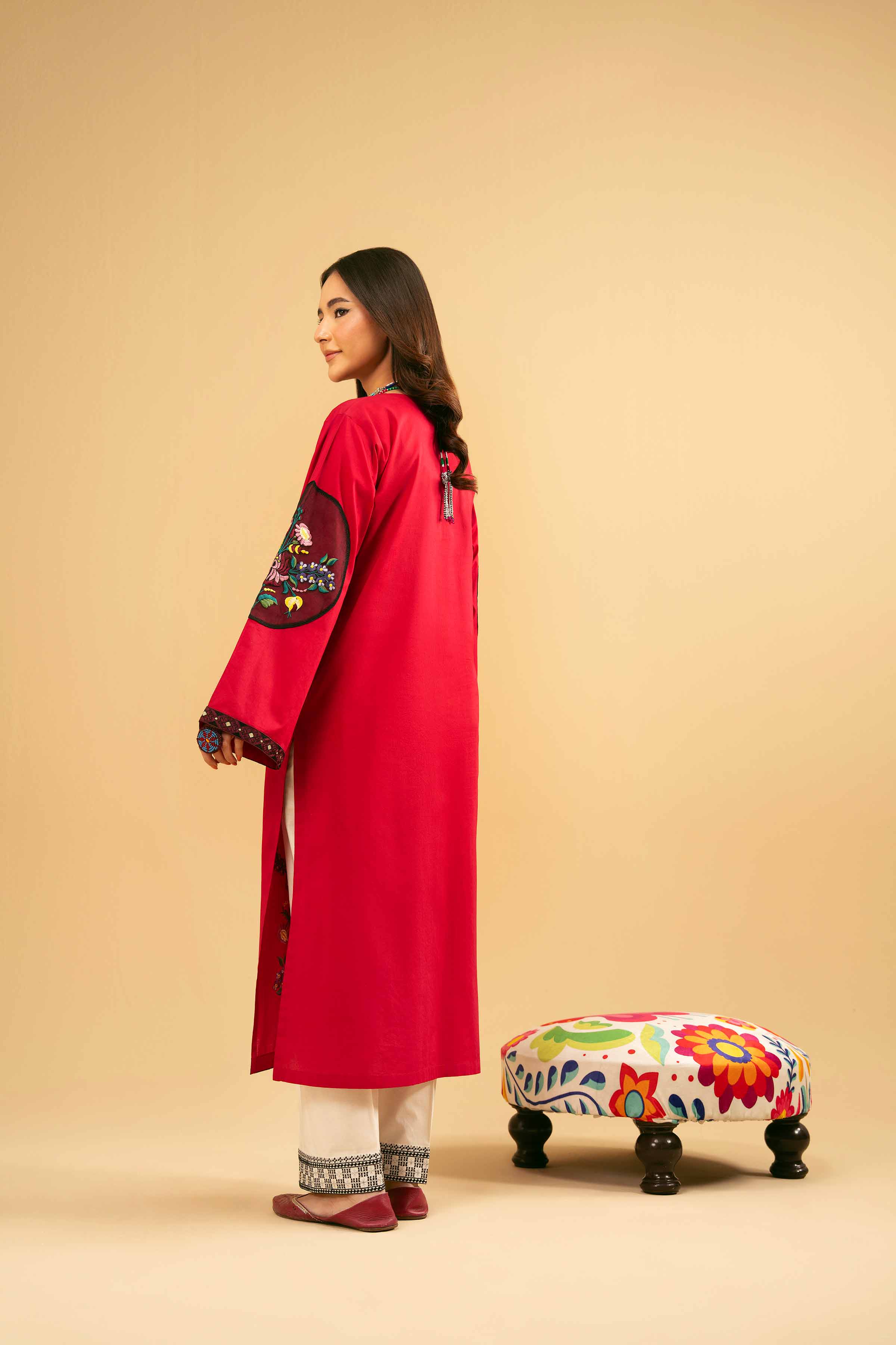 Embroidered Kurta - PE25-503 - Image 3