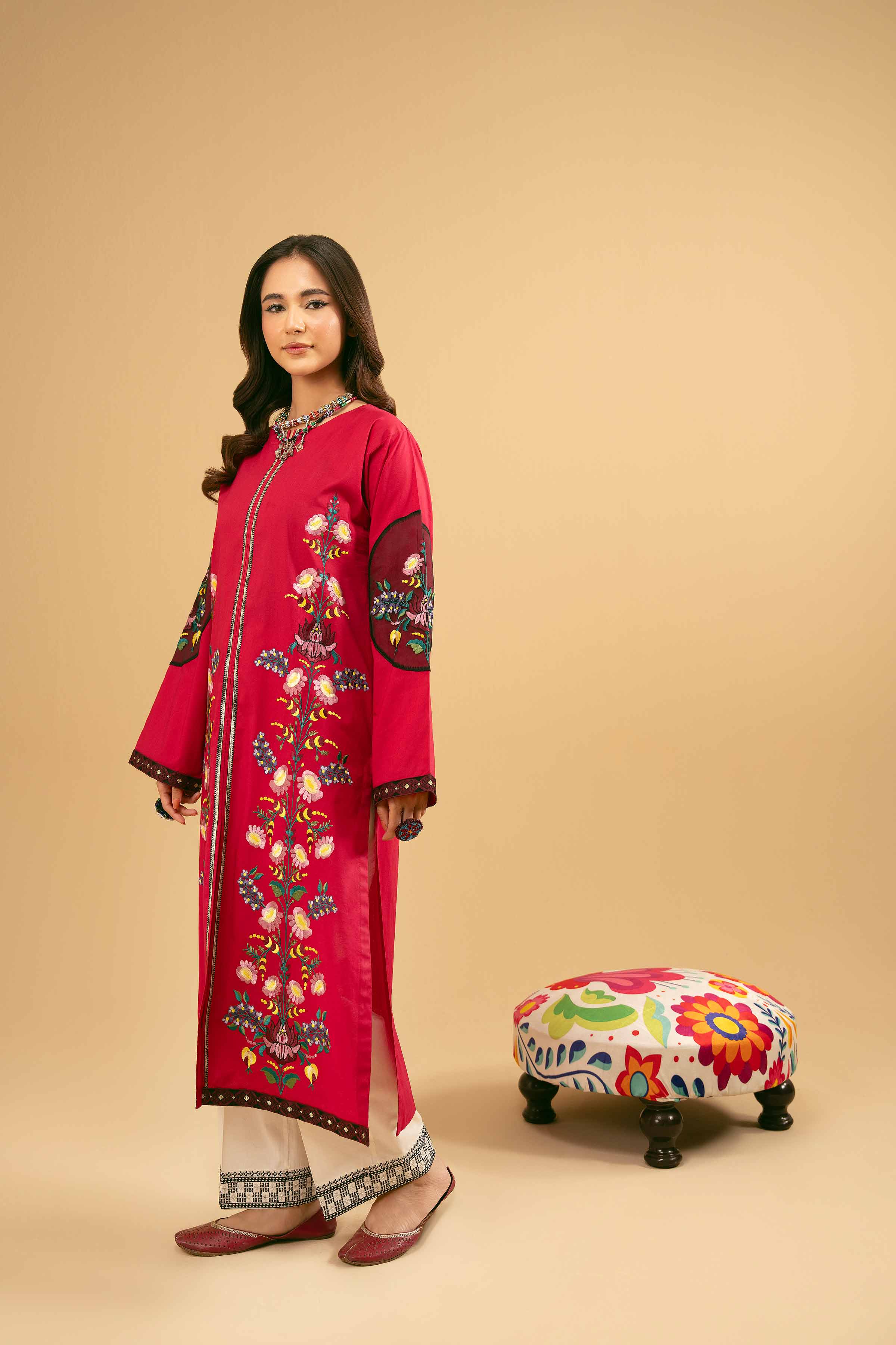 Embroidered Kurta - PE25-503 - Image 4