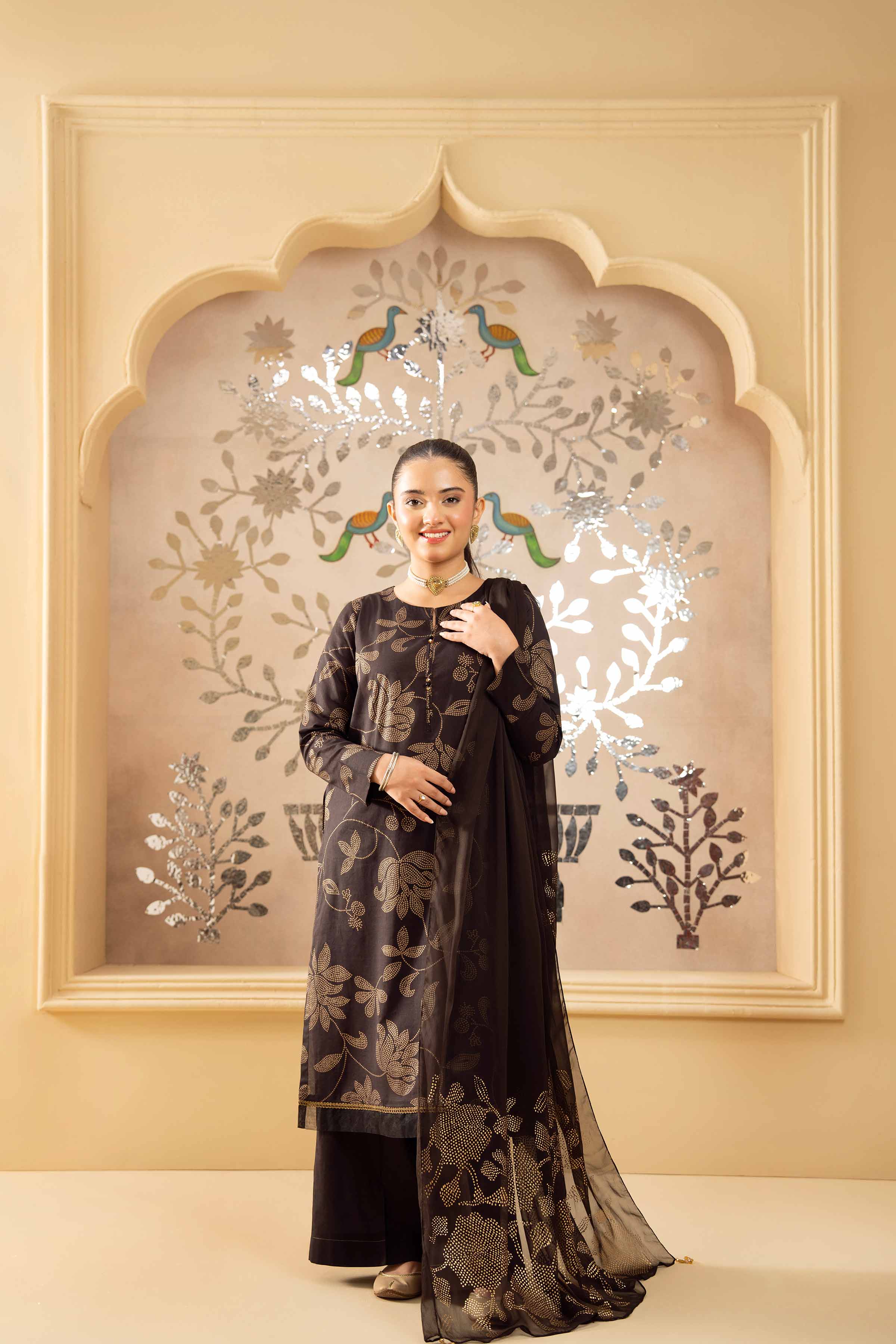 3 Piece - Printed Suit - PE25-513 - Image 4