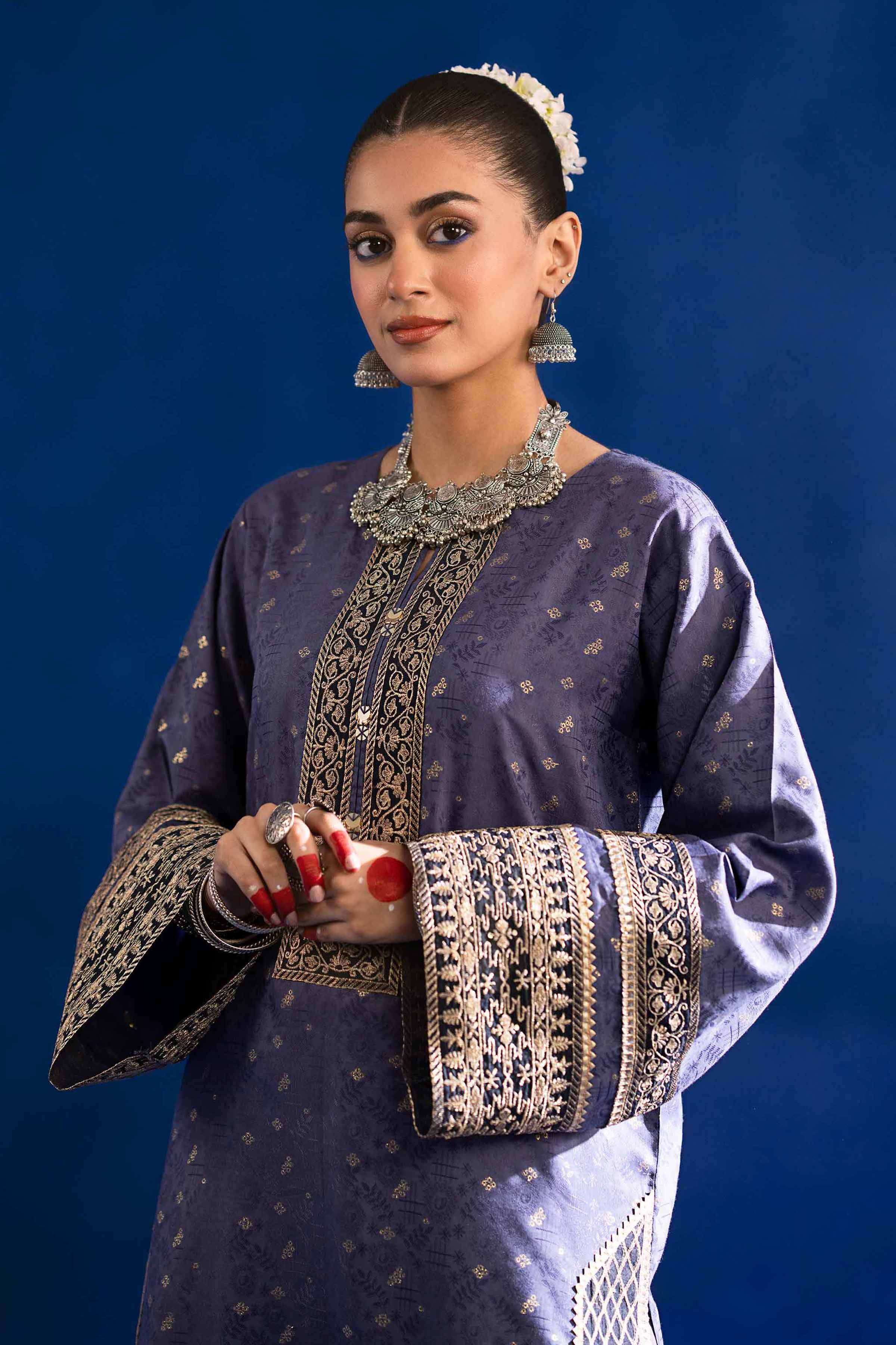2 Piece - Embroidered Suit - PE25-85 - Image 2