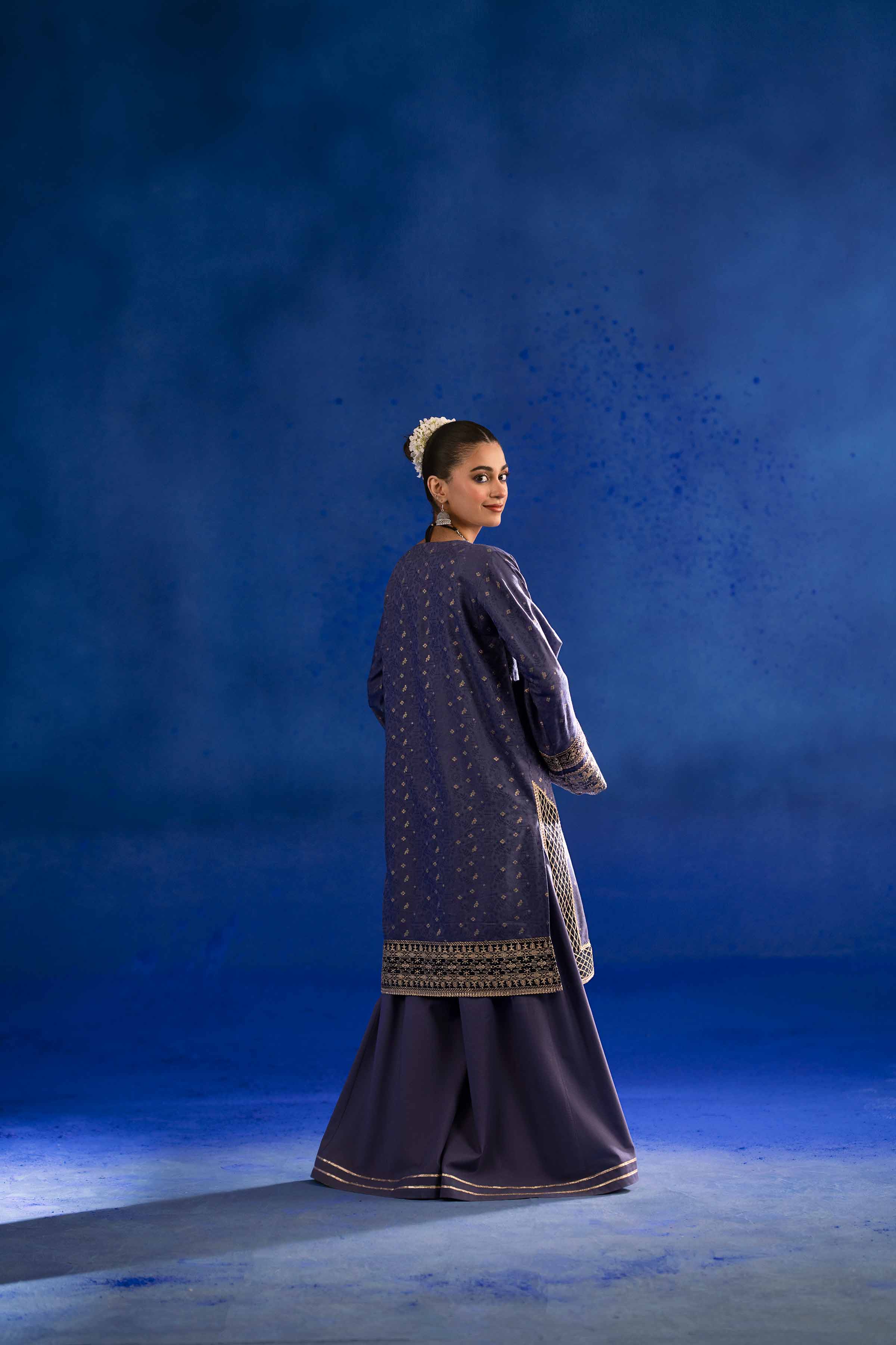 2 Piece - Embroidered Suit - PE25-85 - Image 3