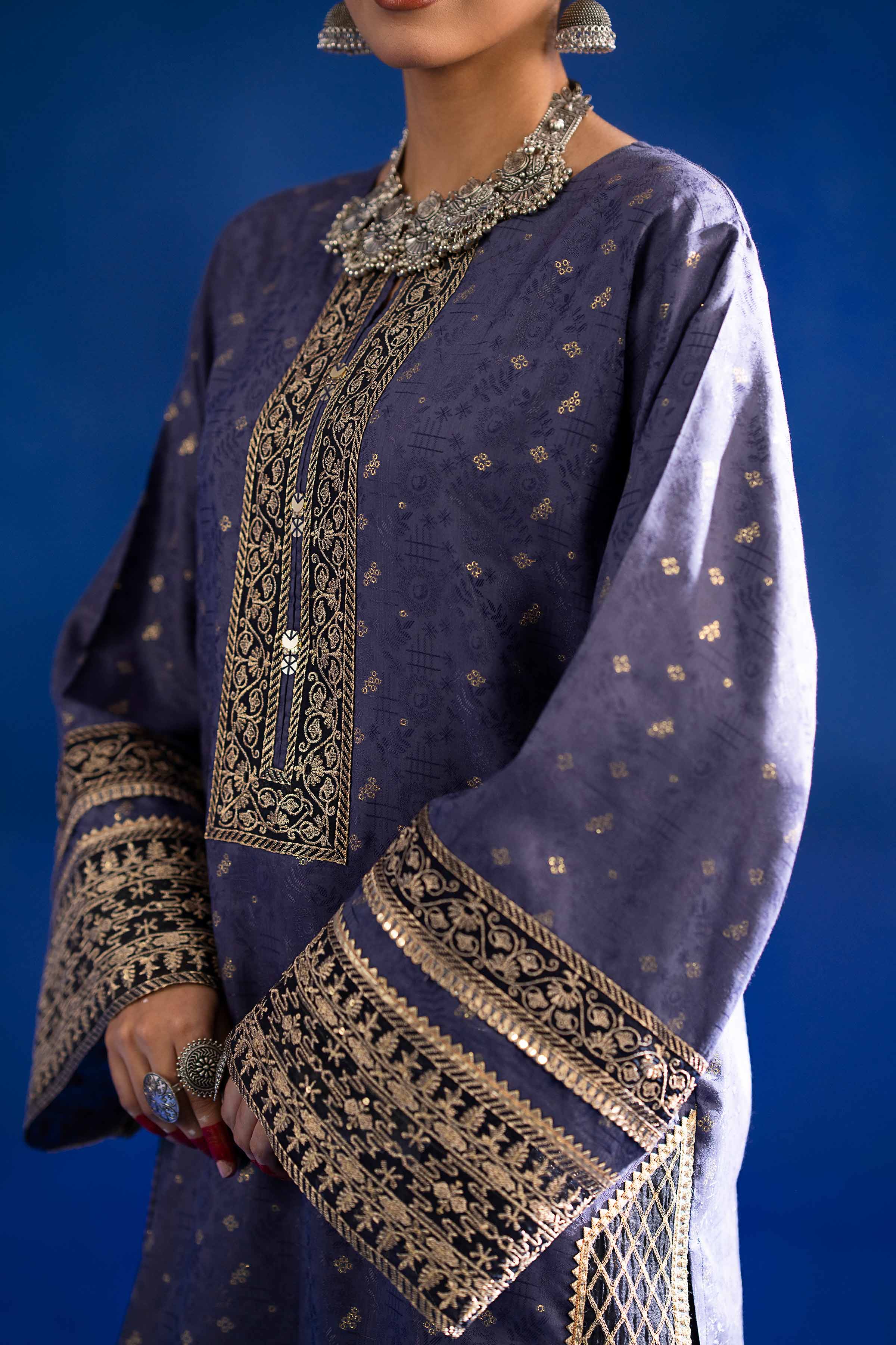 2 Piece - Embroidered Suit - PE25-85 - Image 4