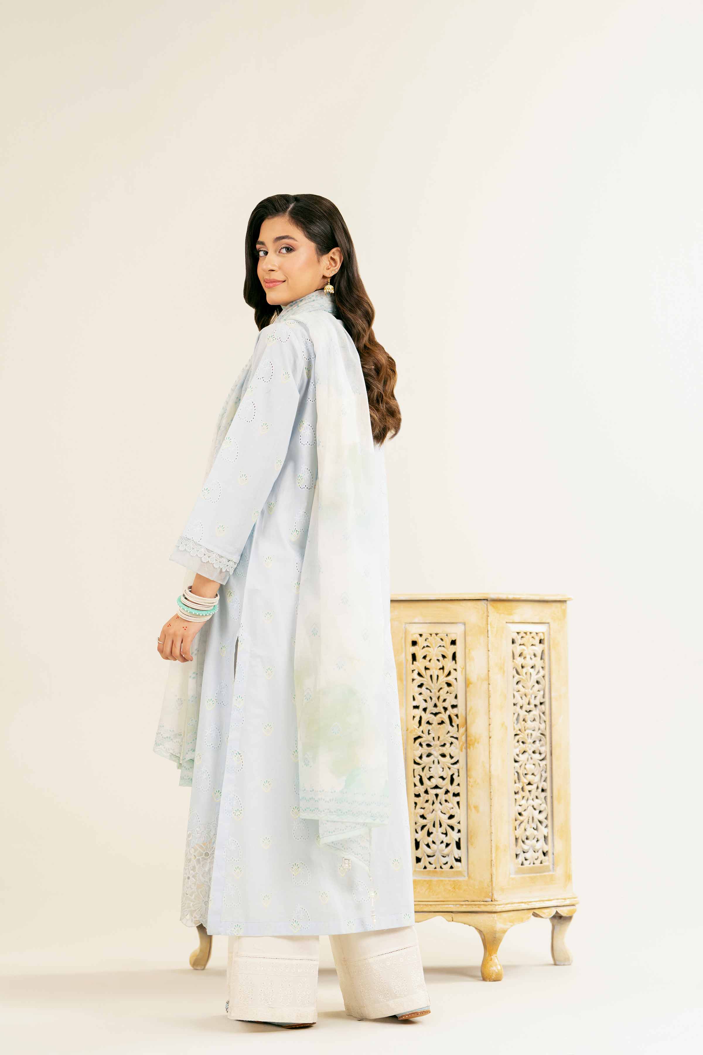 2 Piece - Embroidered Suit - PE25-88 - Image 3