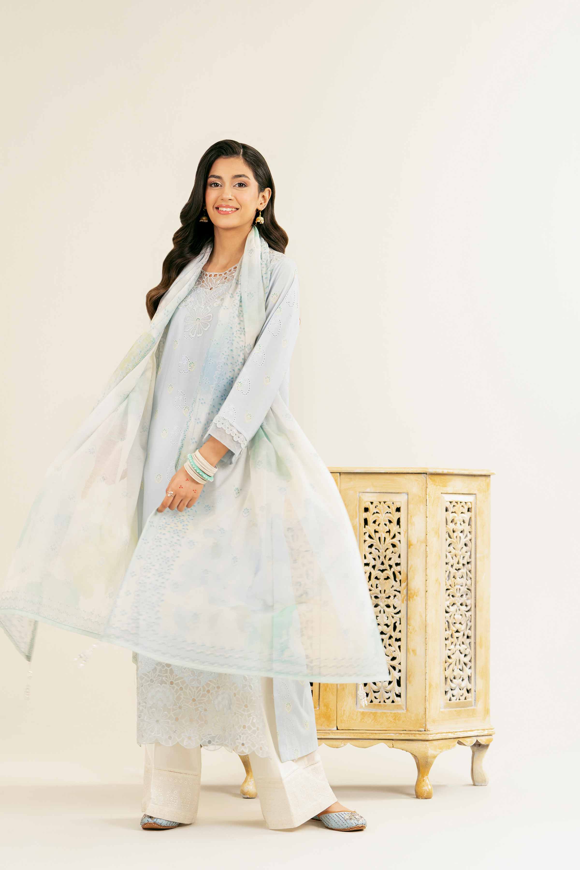 2 Piece - Embroidered Suit - PE25-88 - Image 5