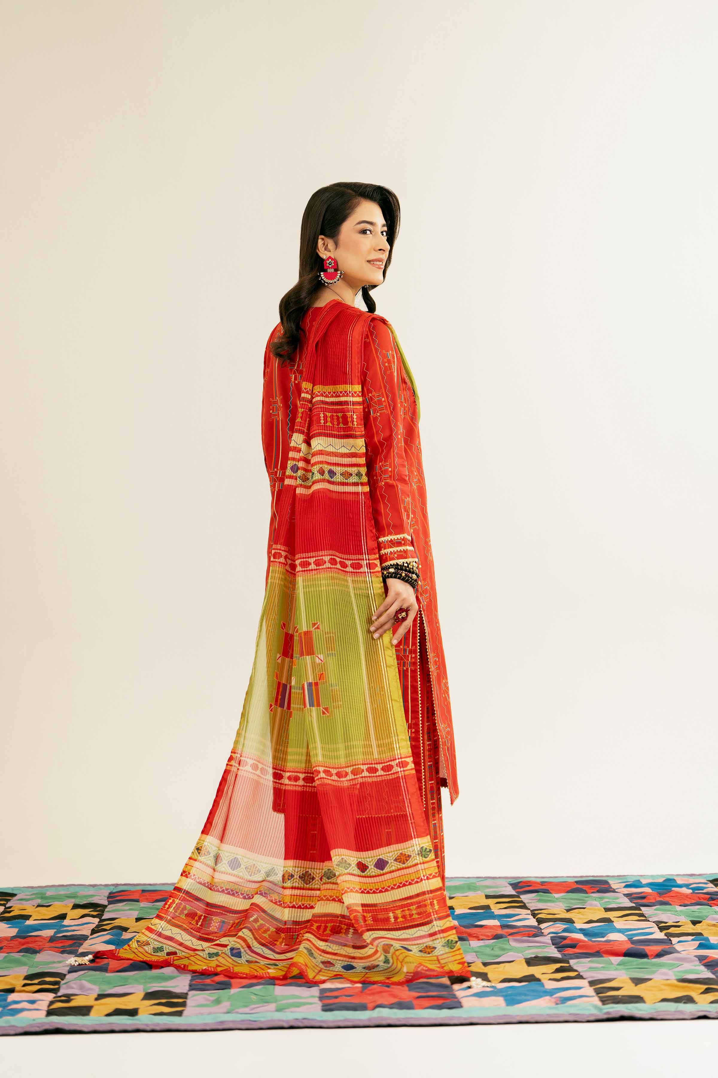 3 Piece - Printed Suit - PE25-99 - Image 3
