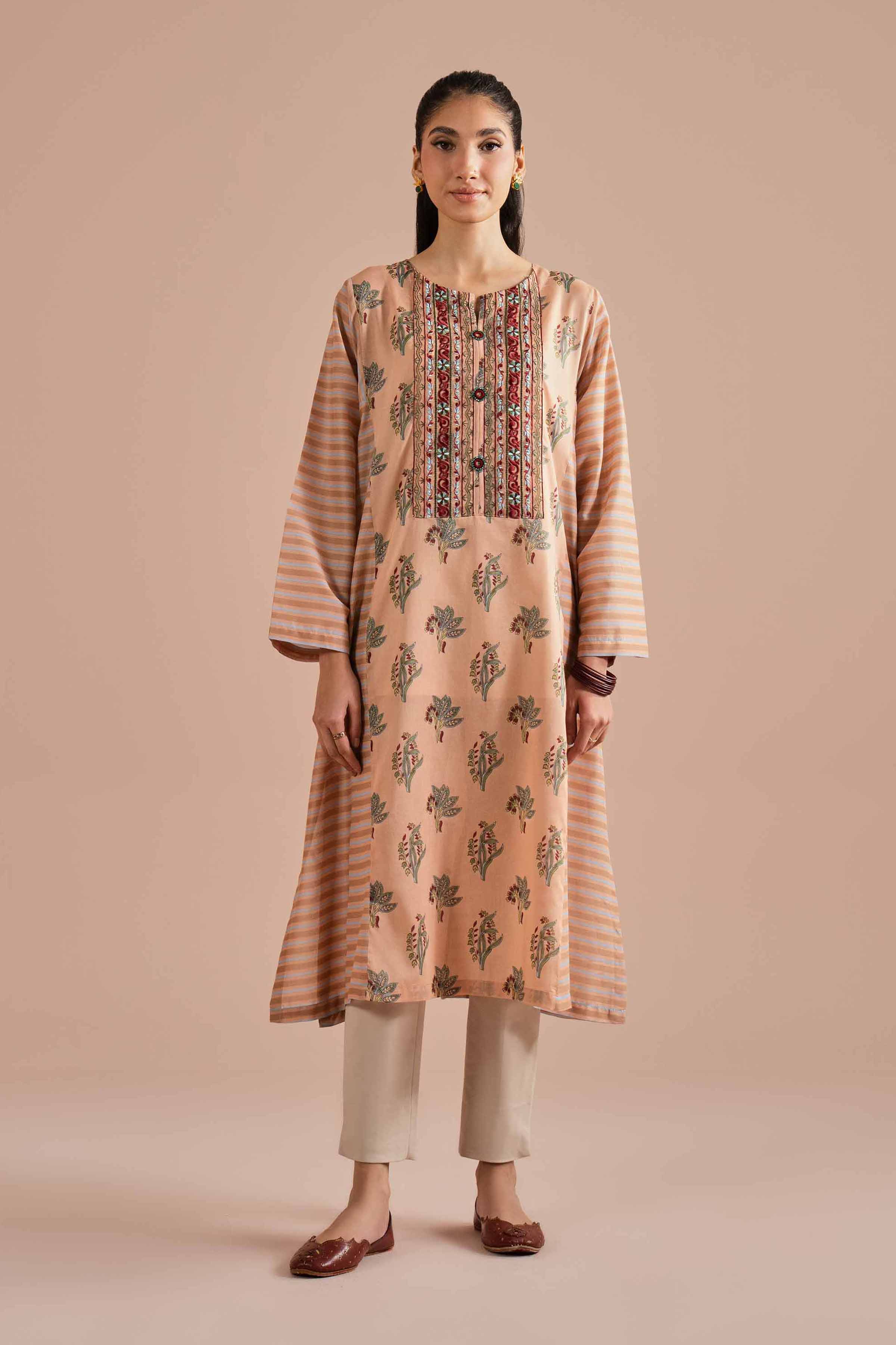 Printed Embroidered Shirt - PE26-01 - Image 2