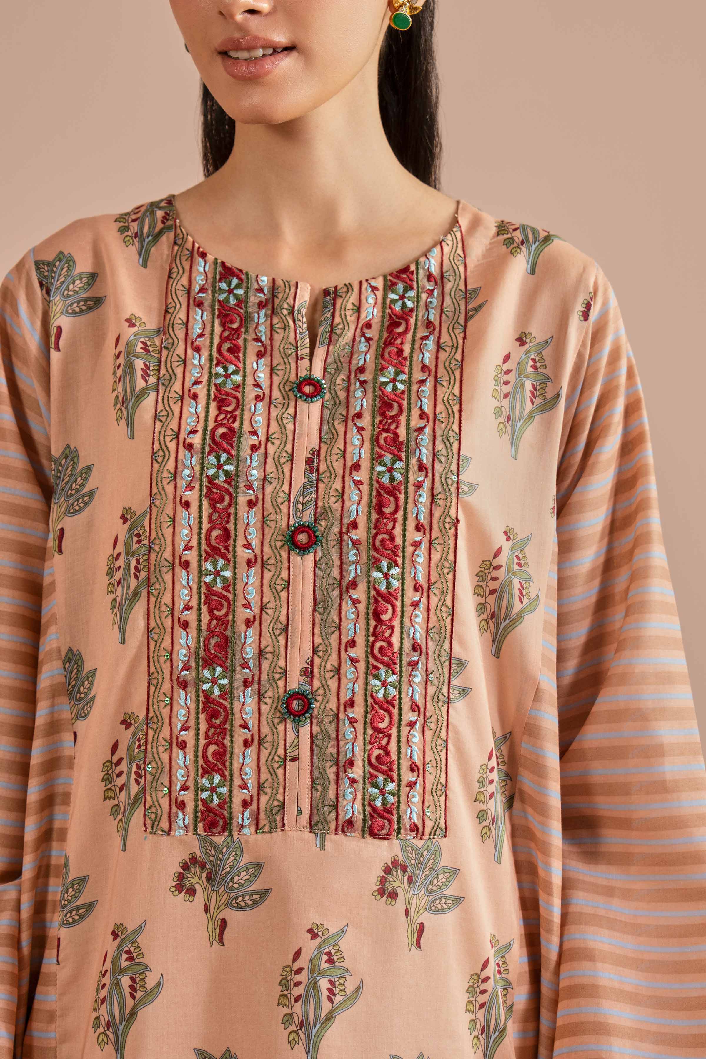 Printed Embroidered Shirt - PE26-01 - Image 6