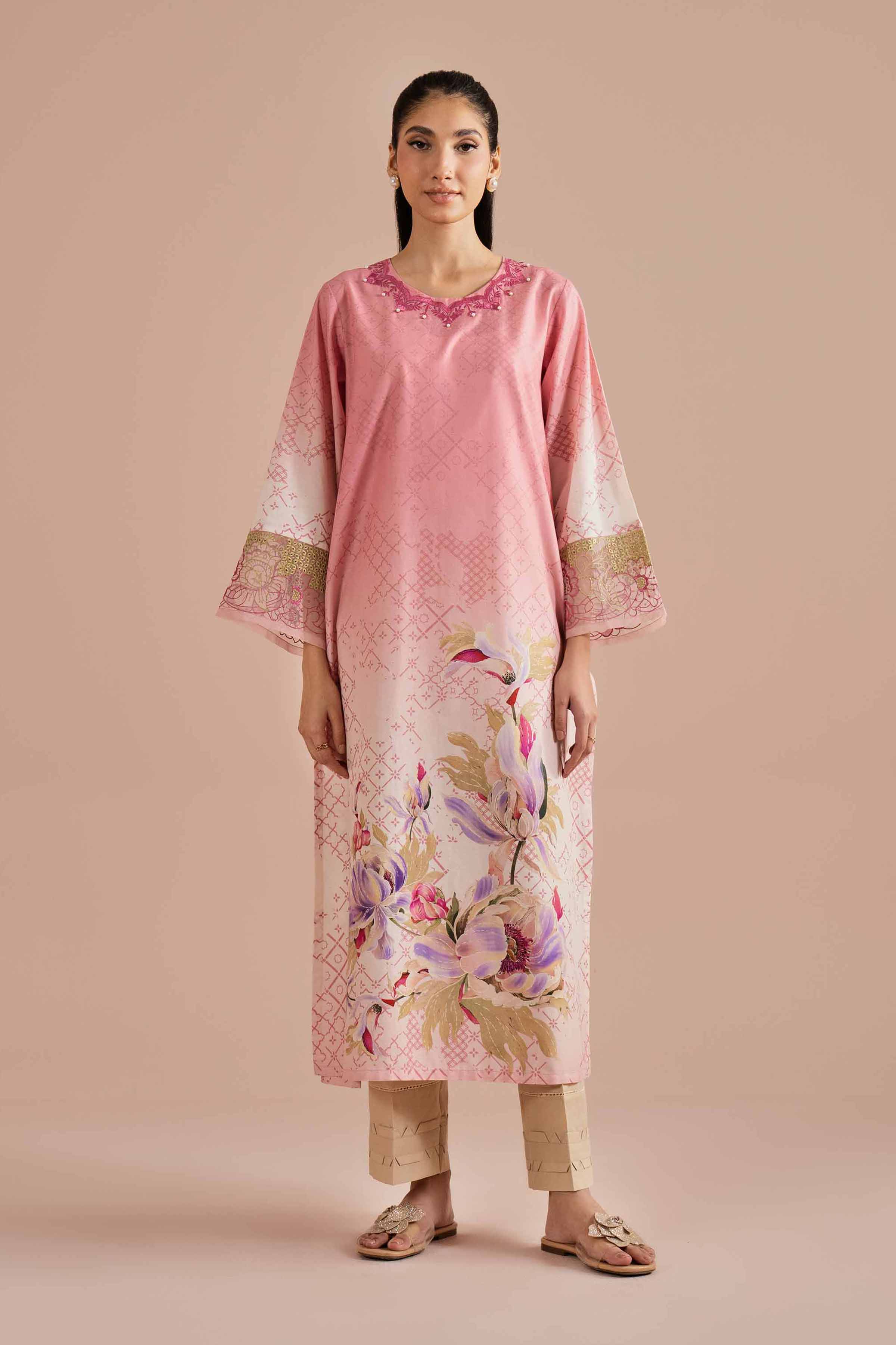 Printed Embroidered Shirt - PE26-03