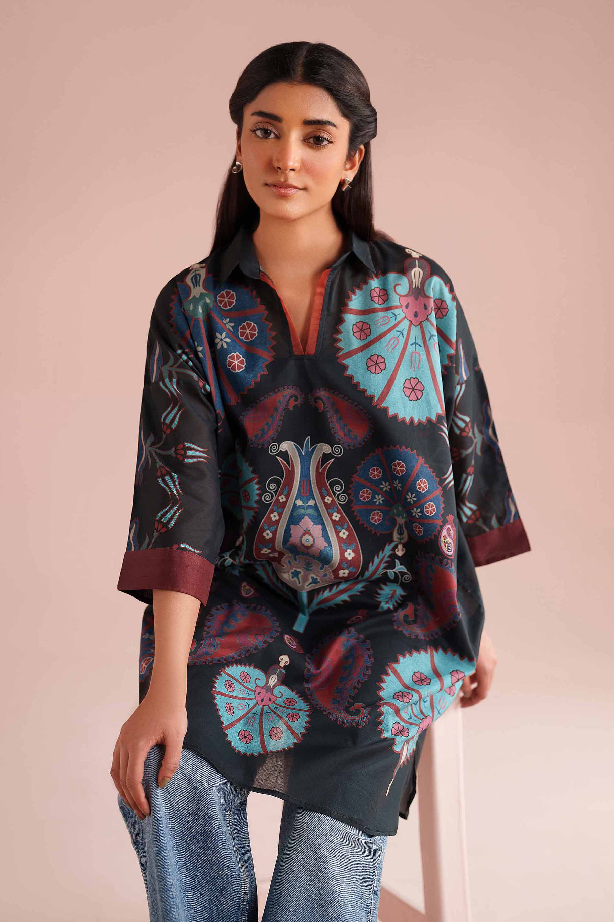 Printed Kimono - PE26-105 - Image 2
