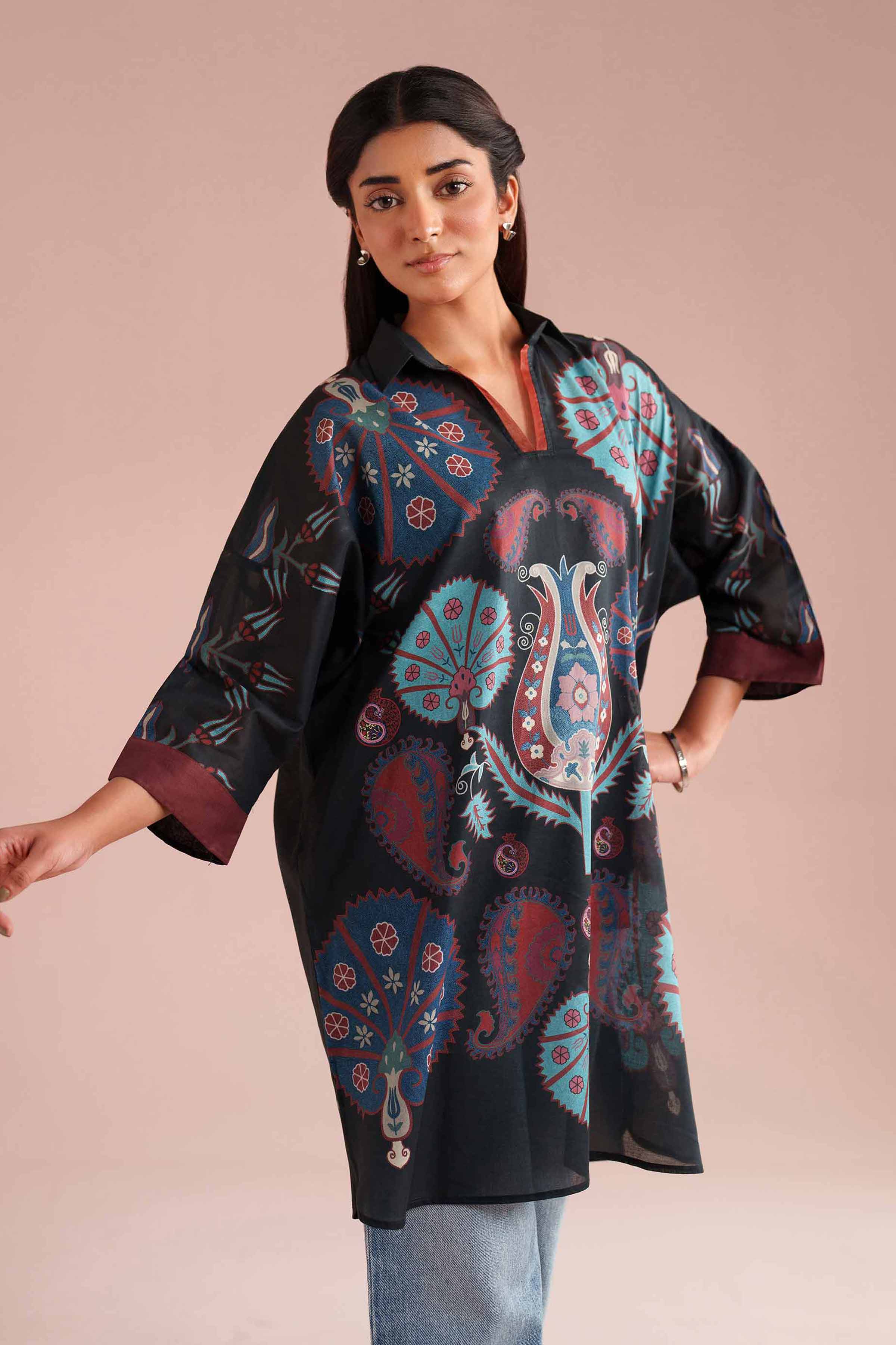 Printed Kimono - PE26-105 - Image 4