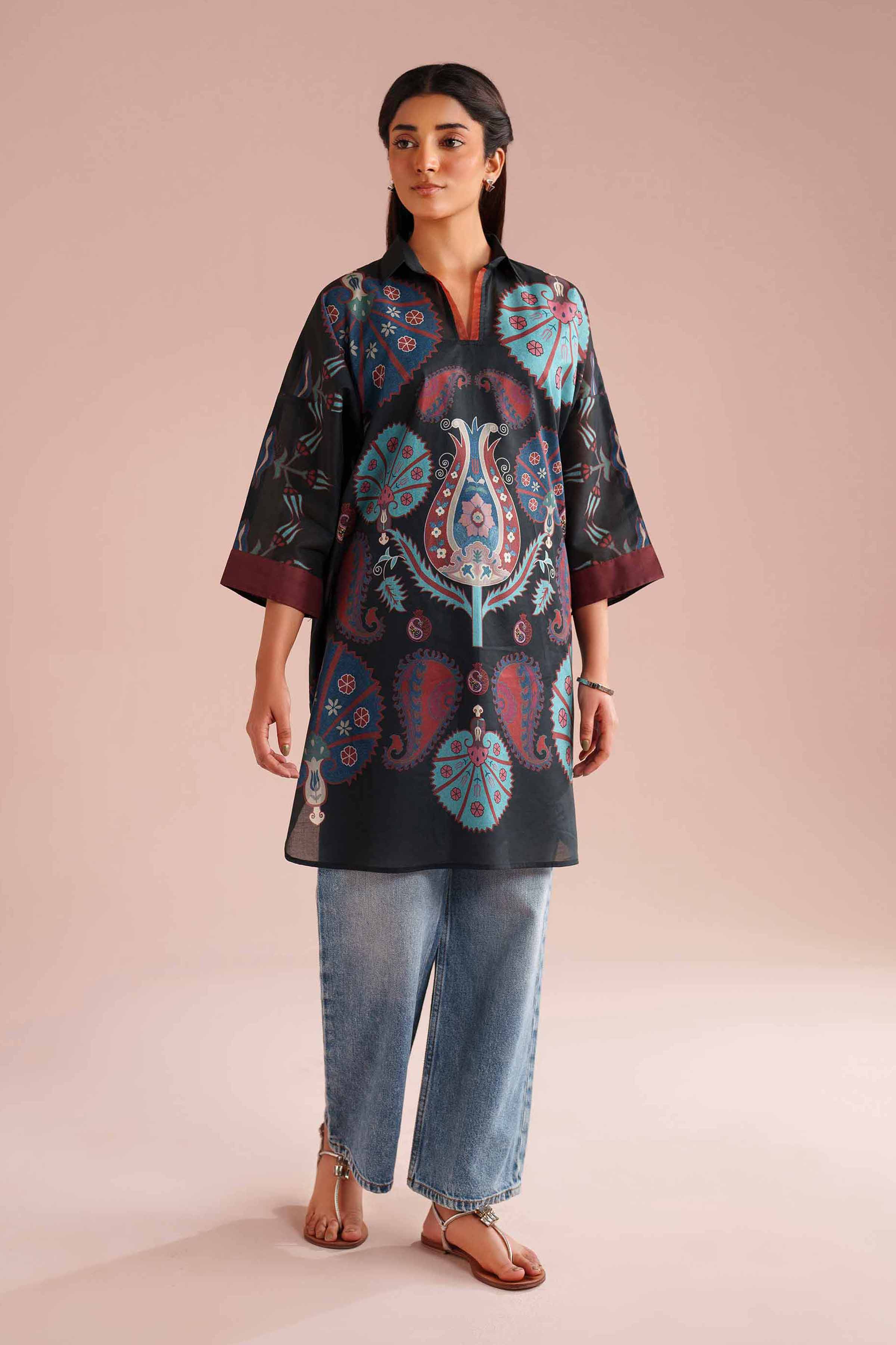 Printed Kimono - PE26-105 - Image 6