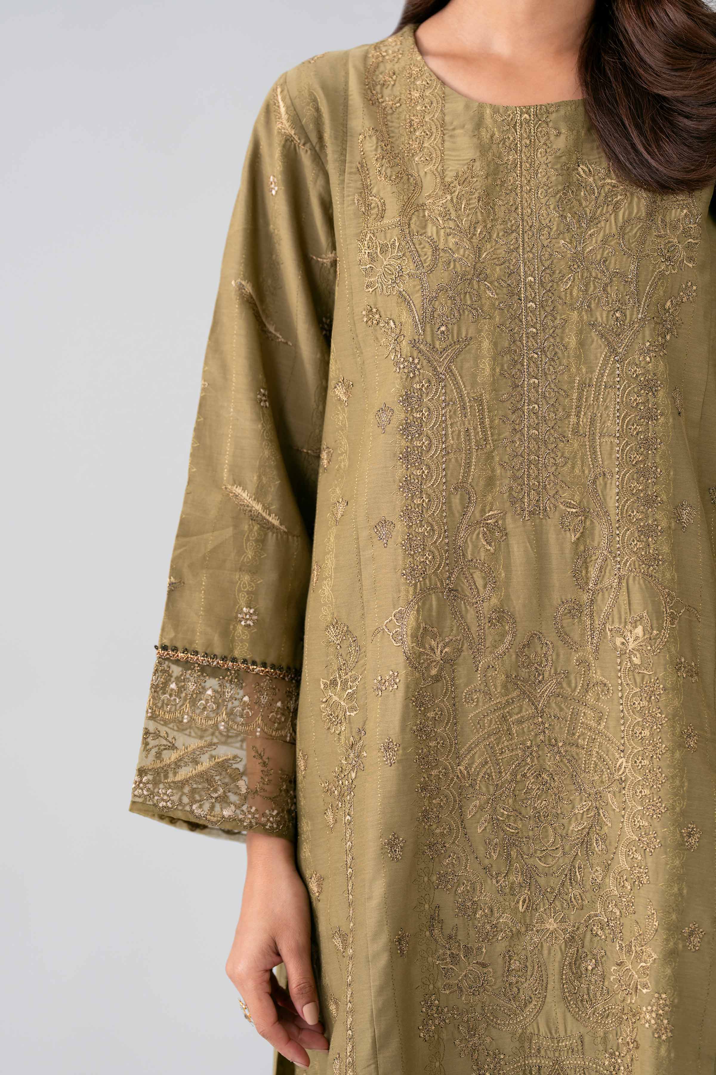 3 Piece - Embroidered Suit - PE26-120 - Image 10