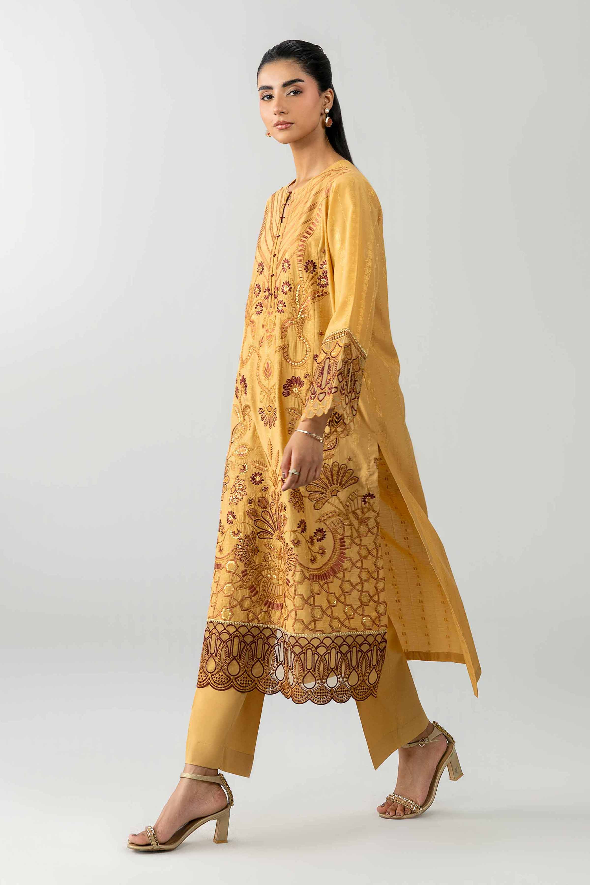 3 Piece - Embroidered Suit - PE26-122 - Image 4