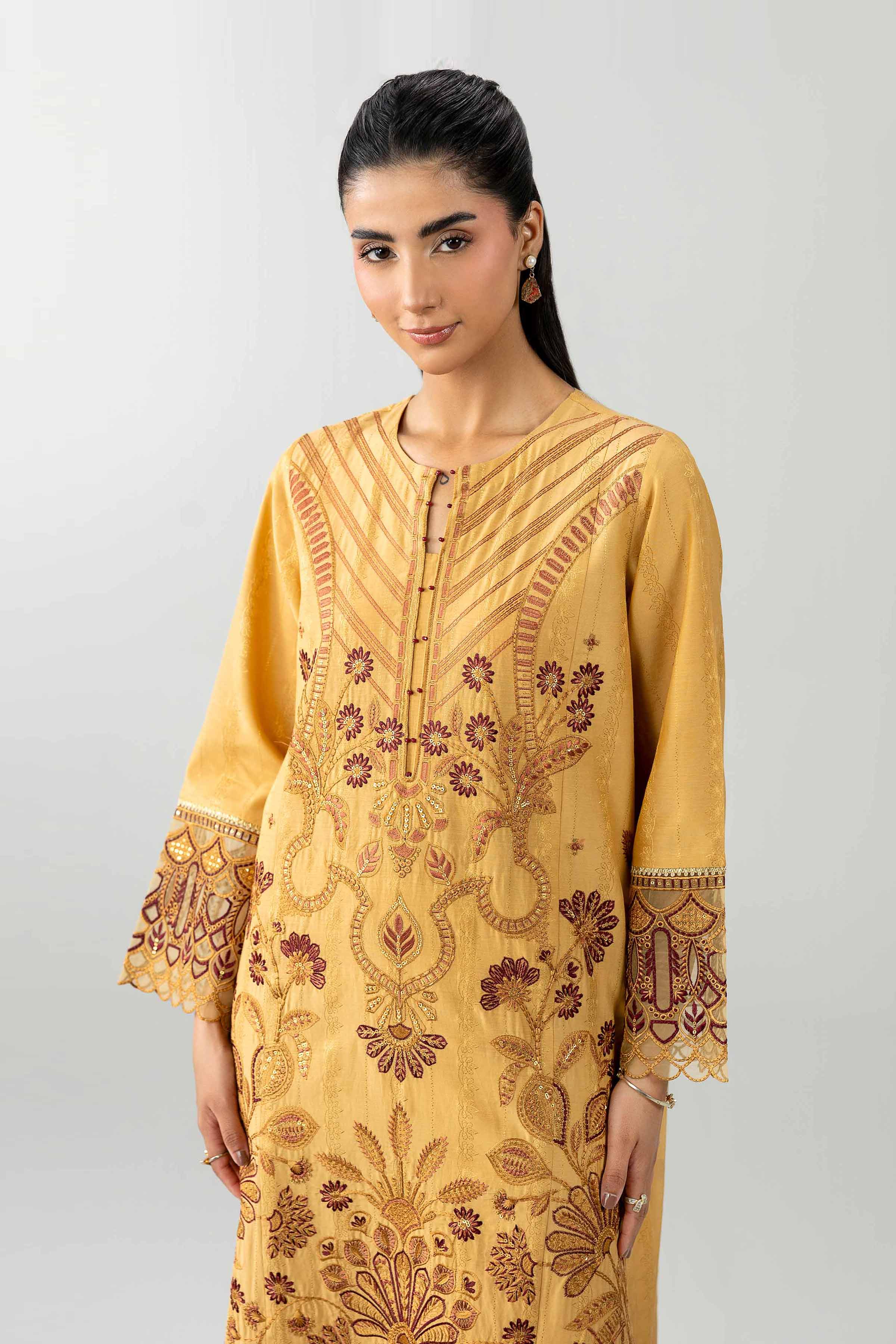 3 Piece - Embroidered Suit - PE26-122 - Image 5